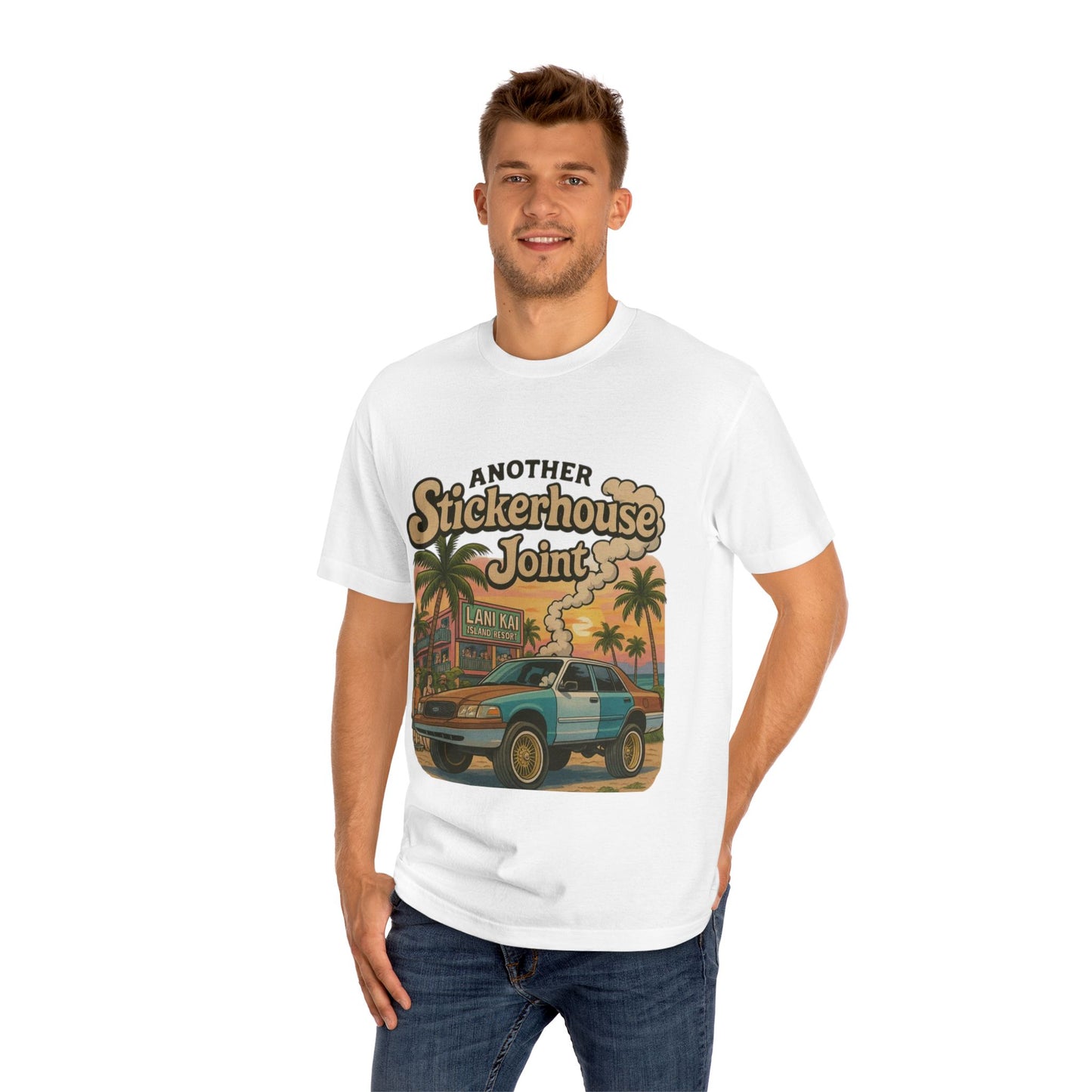 Unique and Bold Brand Tee - Stickerhouse Joint Collection ~ LaniKai Vic