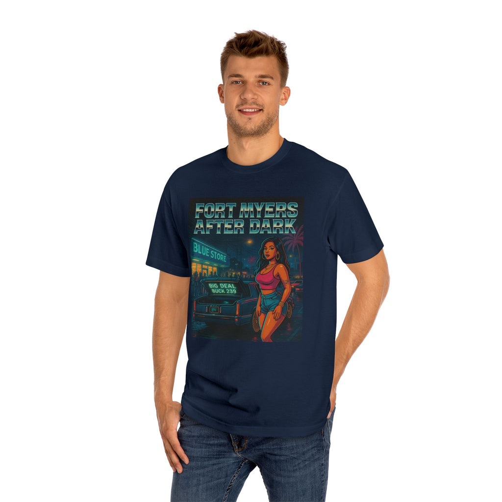Fort Myers After Dark Unisex Classic Tee | Urban Vibes T-Shirt, Street Art Fashion, Casual Wear, Gift for Him/Her, Summer Style