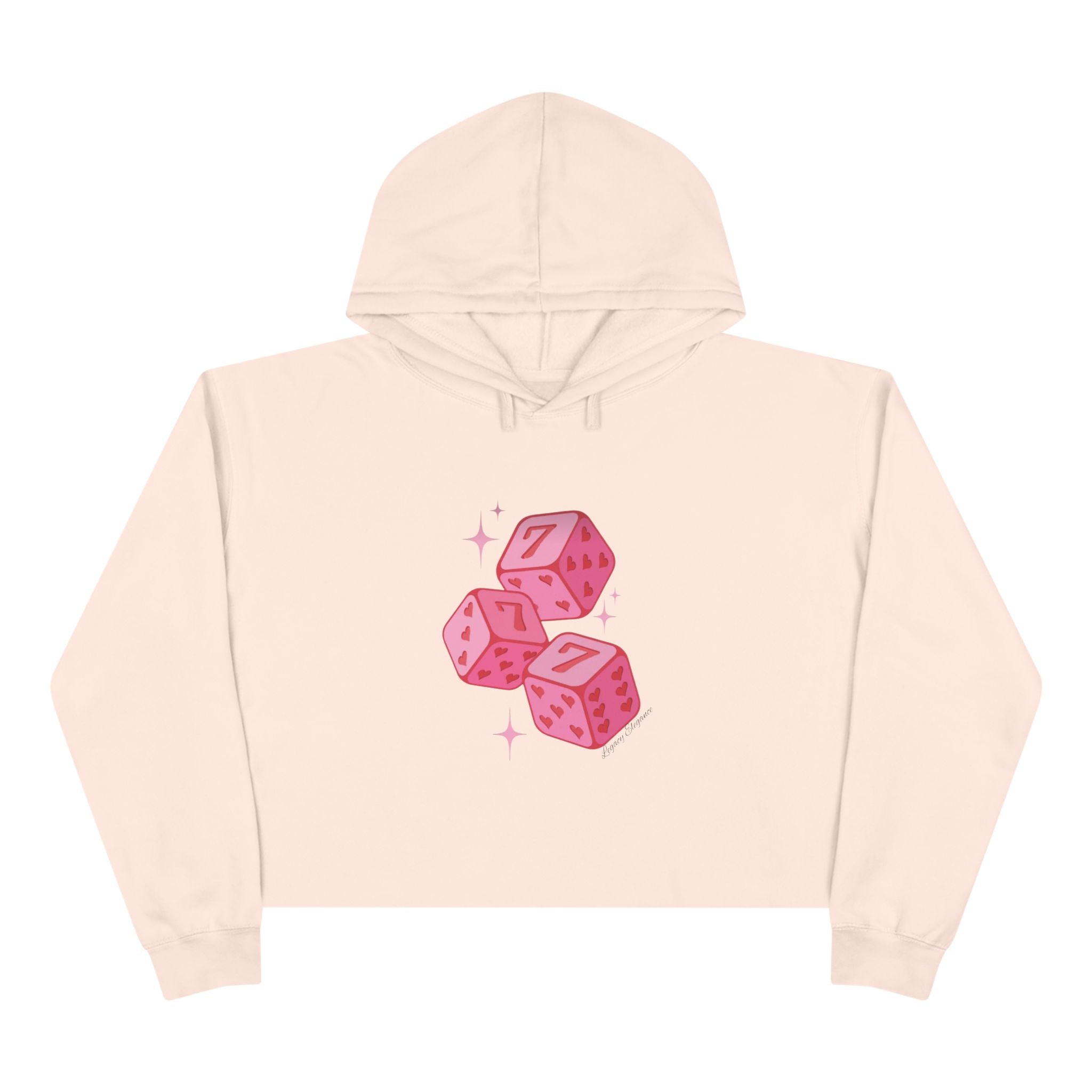 Lucky 7 Crop Hoodie