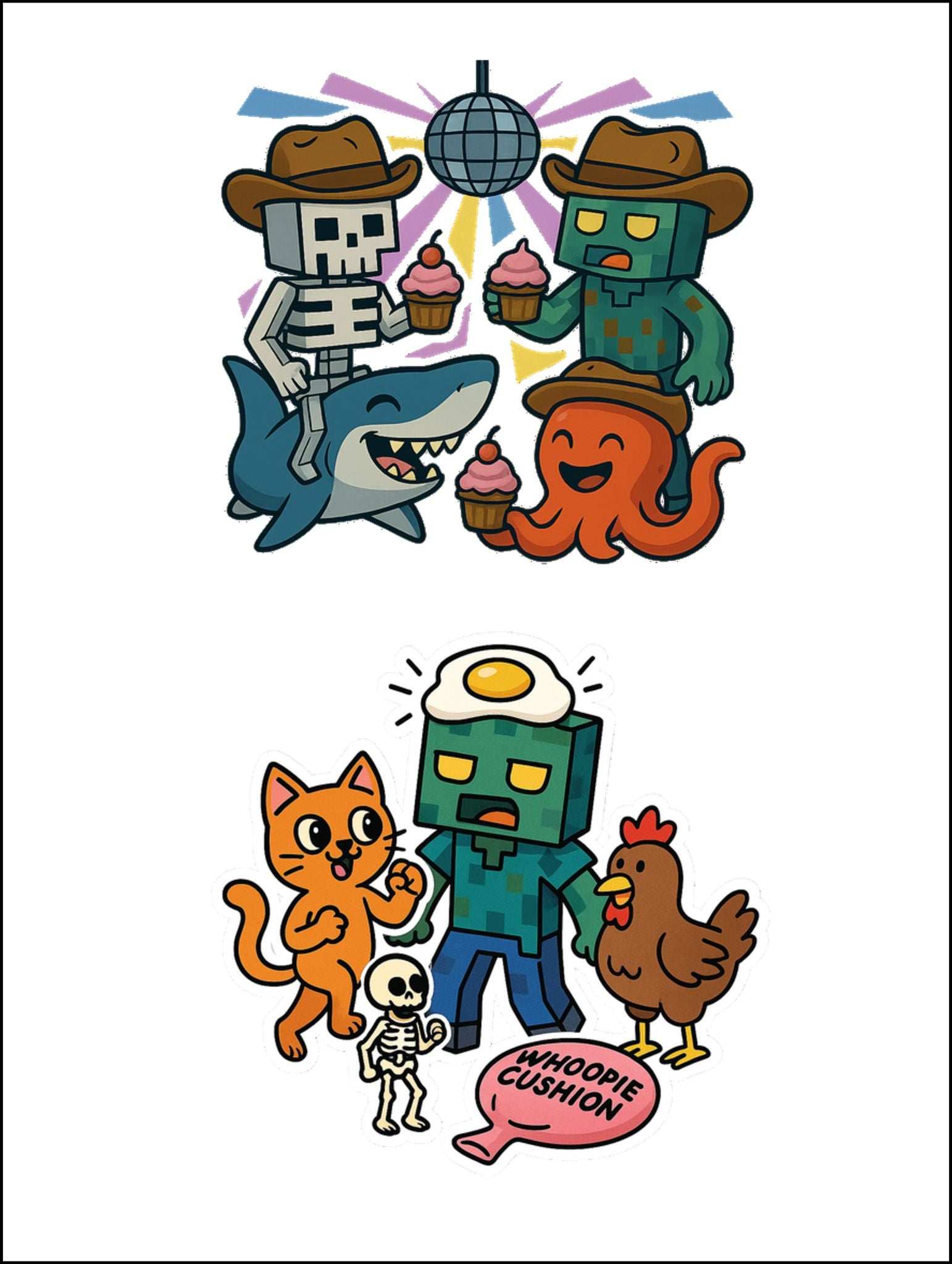 Temporary Tattoos - Pixelated Adventures Designs | Shop BrainStormin' Bodhi's Stickers