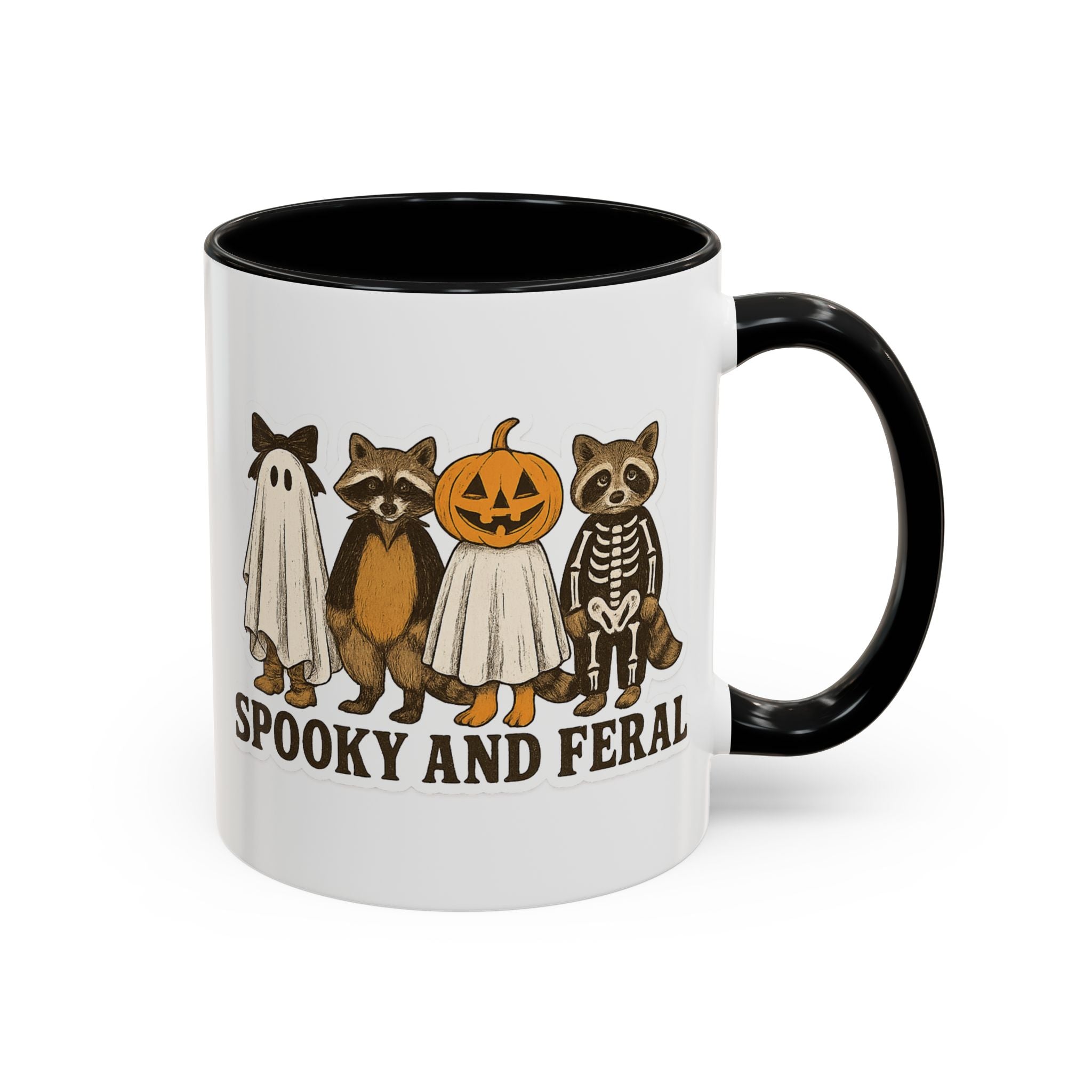 Seasonal Mug 11 Oz. | Spooky And Feral - 2 Color Options | Shop Sticker House Spooky Season