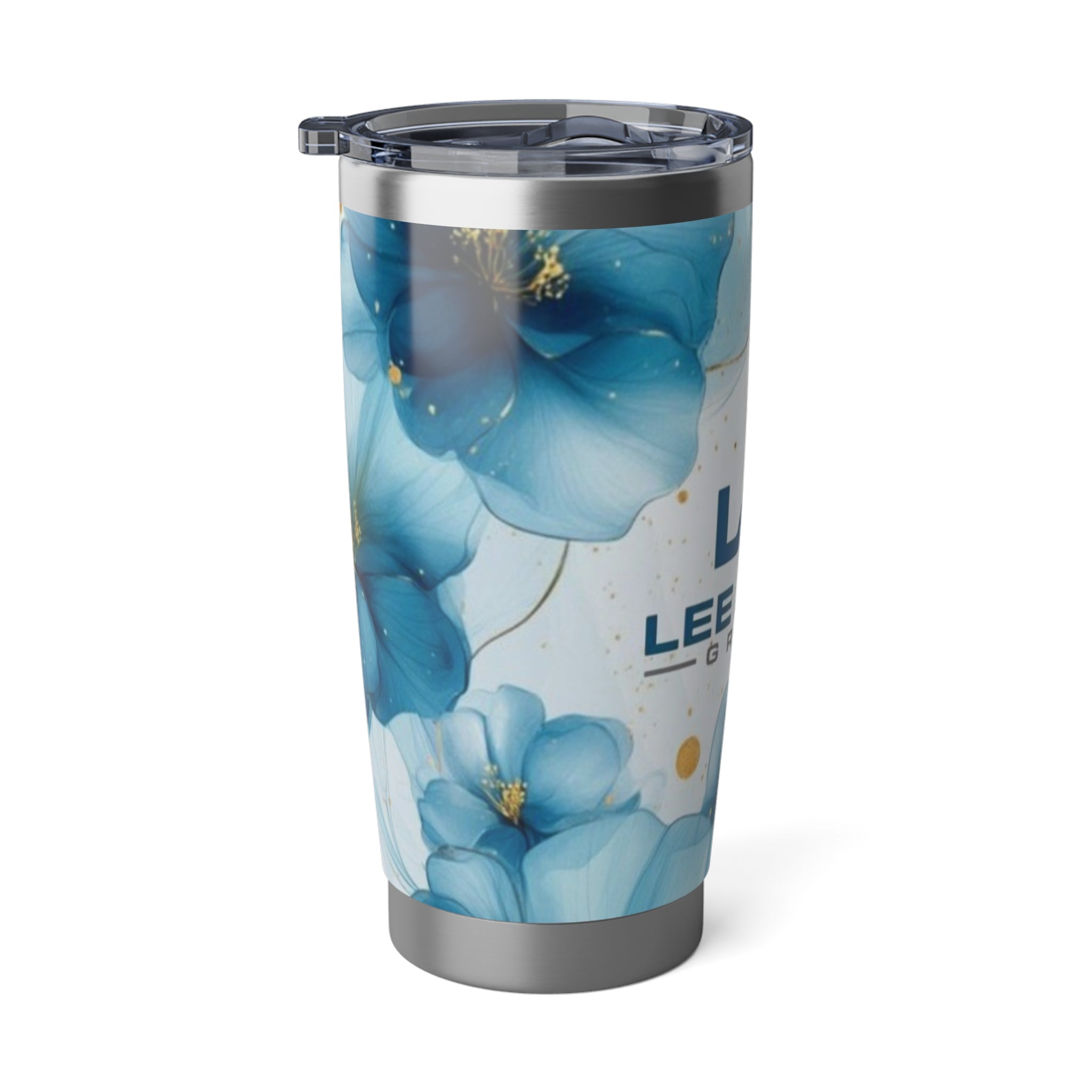Lee Auto group 20oz Tumbler- Floral design (Blue)