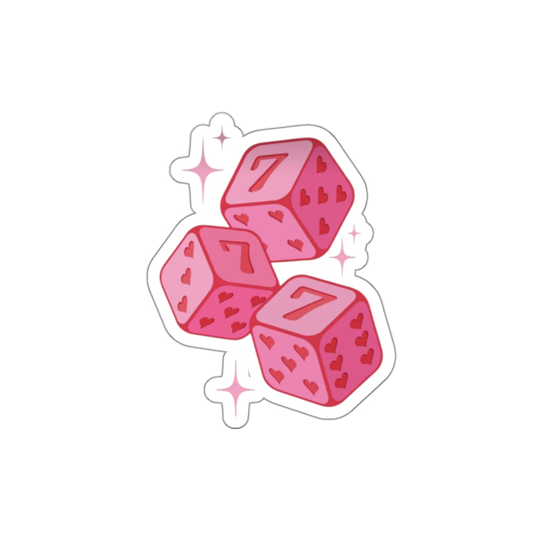 777 - dice - Die cut stickers