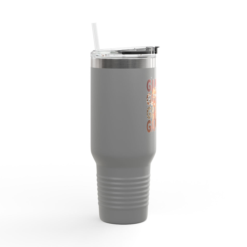 Game Day Insulated Travel Mug | 40oz Sports Drink Cup |Personalize the back with your own team