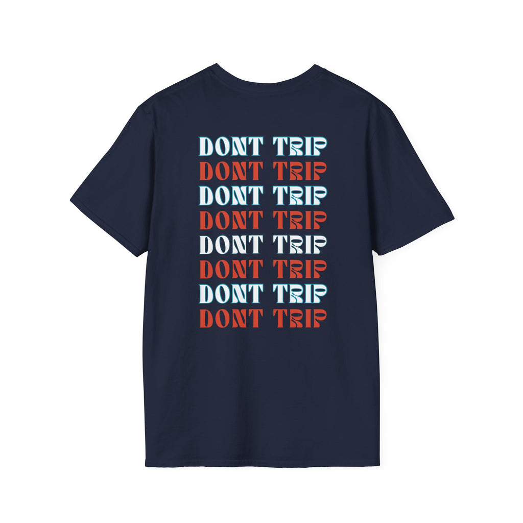 Soft Style Graphic Tee | Bold Lips - Don't Trip | Hand Drawn Design