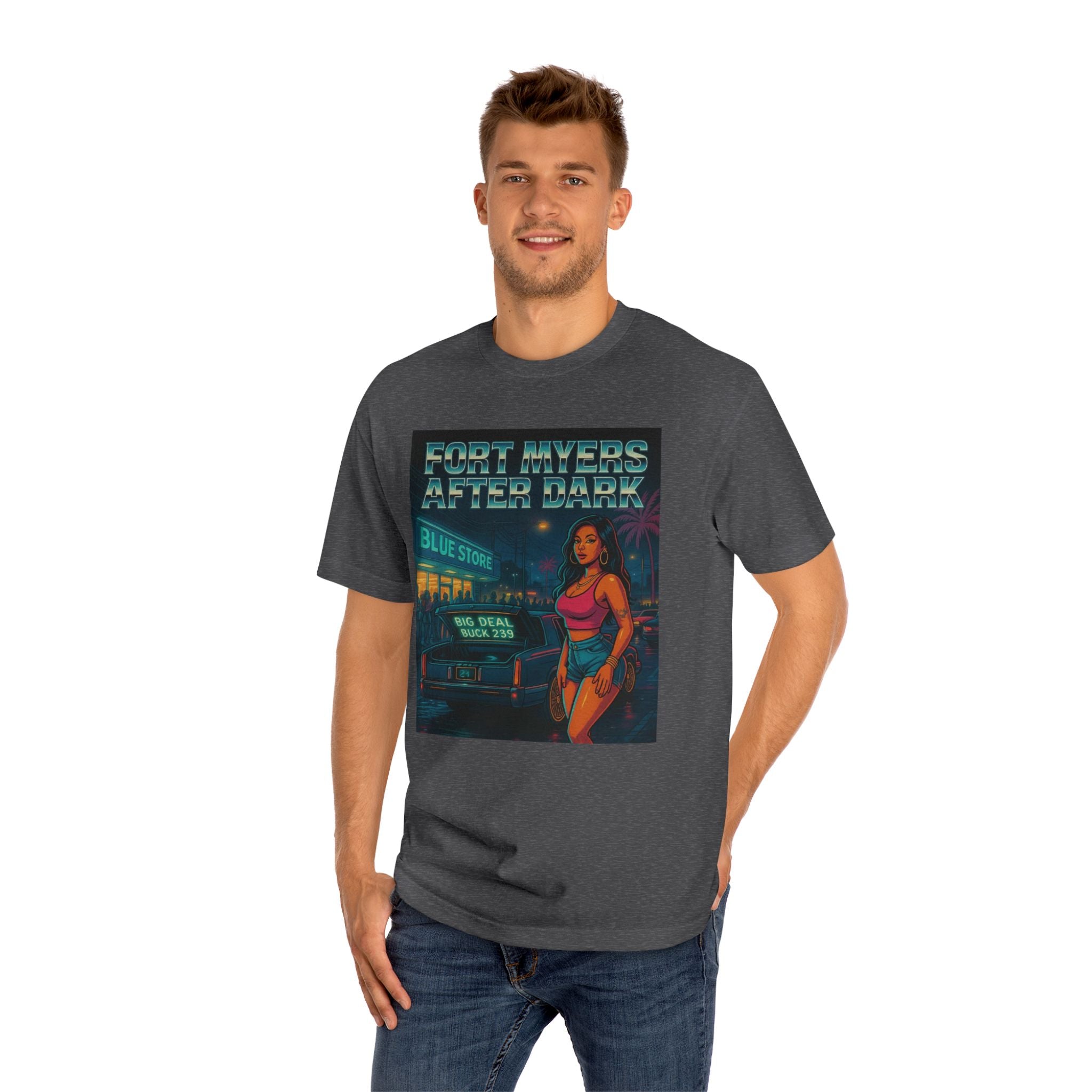 Fort Myers After Dark Unisex Classic Tee | Urban Vibes T-Shirt, Street Art Fashion, Casual Wear, Gift for Him/Her, Summer Style