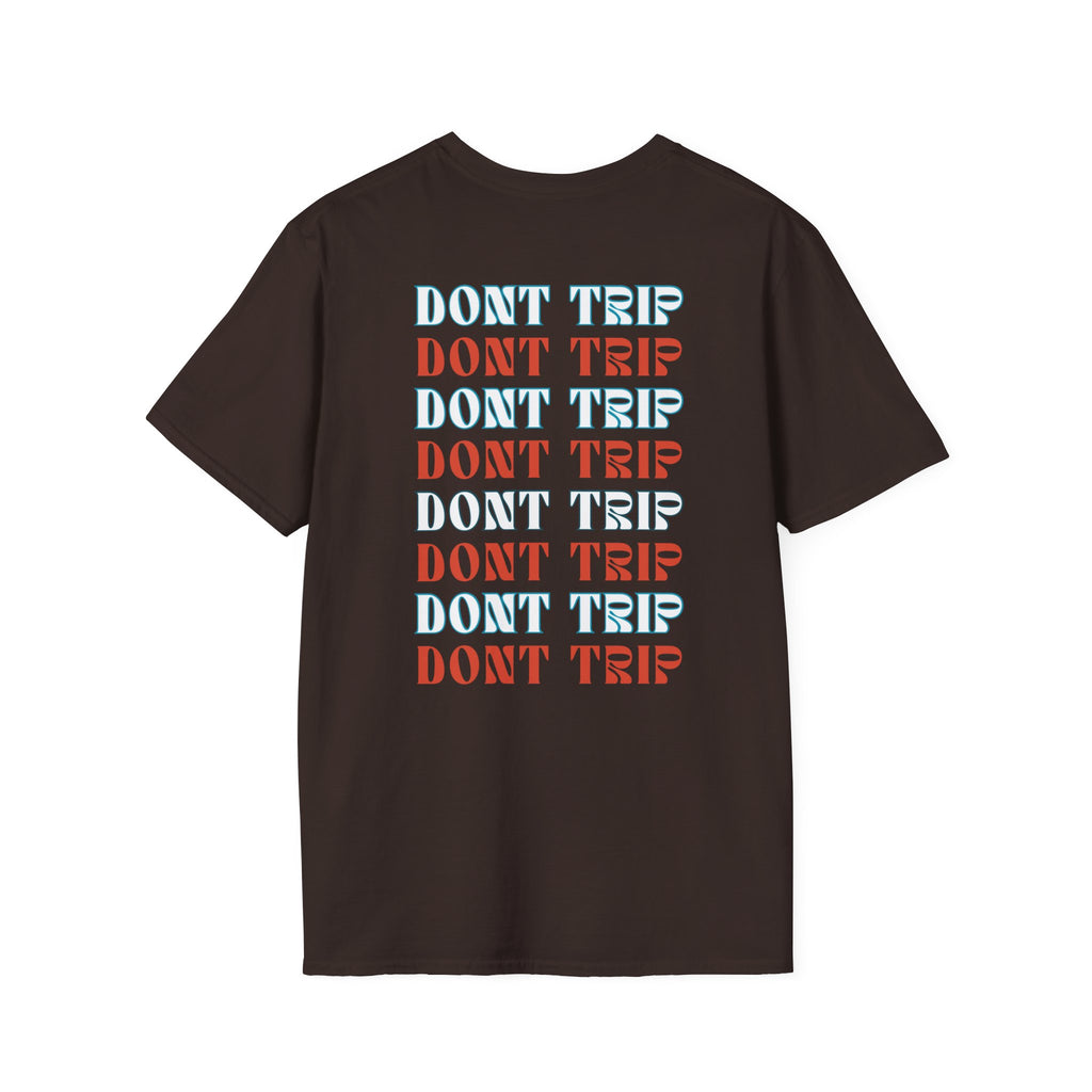 Soft Style Graphic Tee | Bold Lips - Don't Trip | Hand Drawn Design