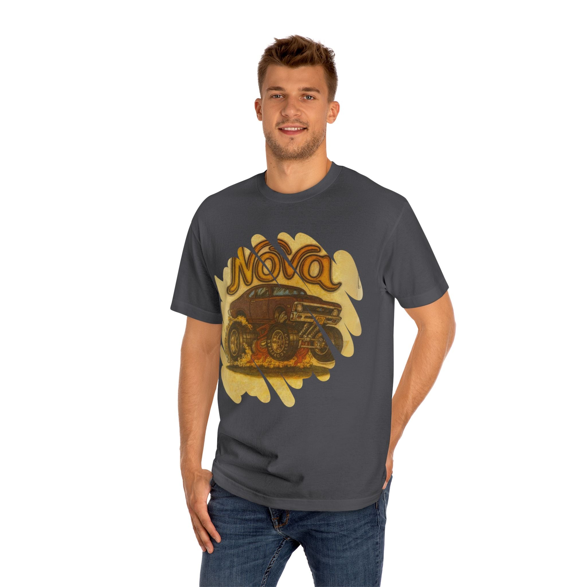 Classic Nova Car Unisex Tee, Vintage Car Tee, Gift for Car Lovers, Retro Style Shirt, Automotive Gift, Unisex Casual Wear