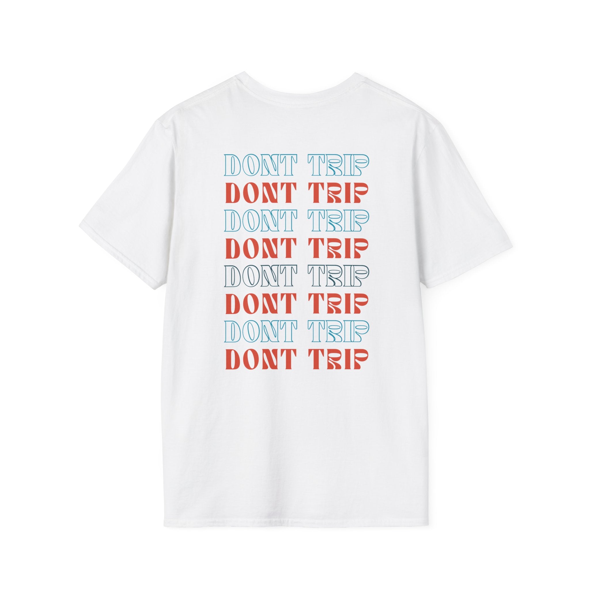 Soft Style Graphic Tee | Bold Lips - Don't Trip | Hand Drawn Design