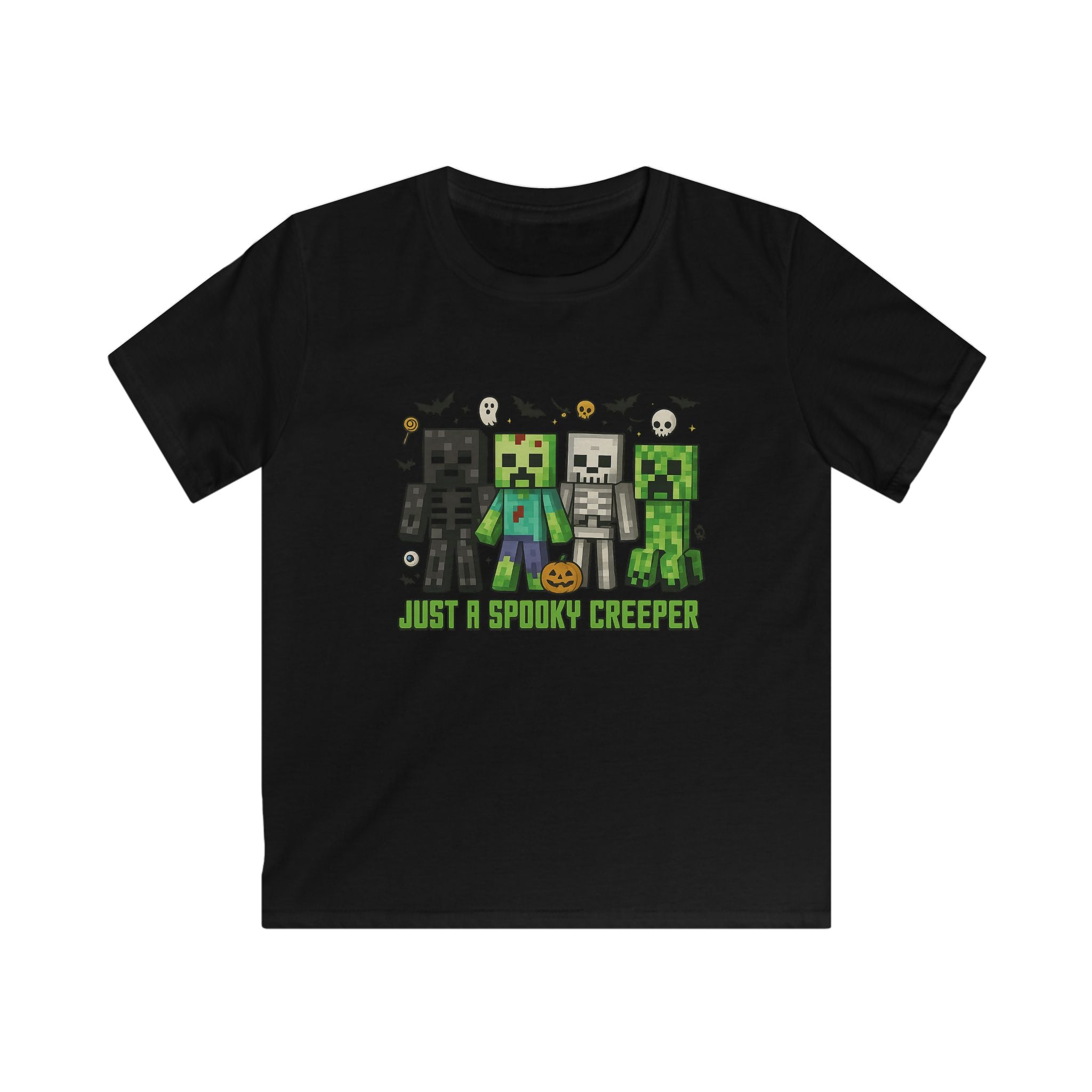 Kids Spooky Graphic Tee | Pixel Adventures | Shop Sticker House Spooky Season Youth