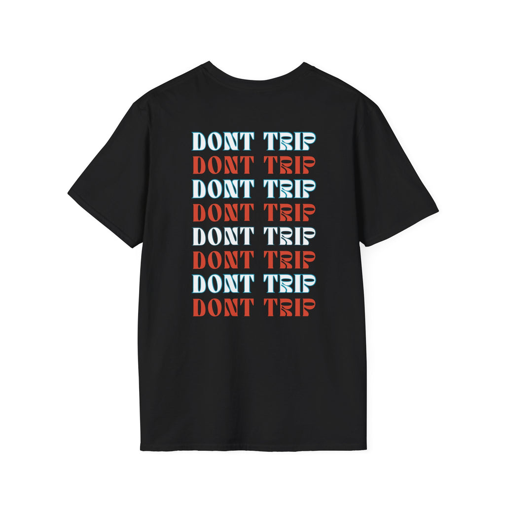 Soft Style Graphic Tee | Bold Lips - Don't Trip | Hand Drawn Design
