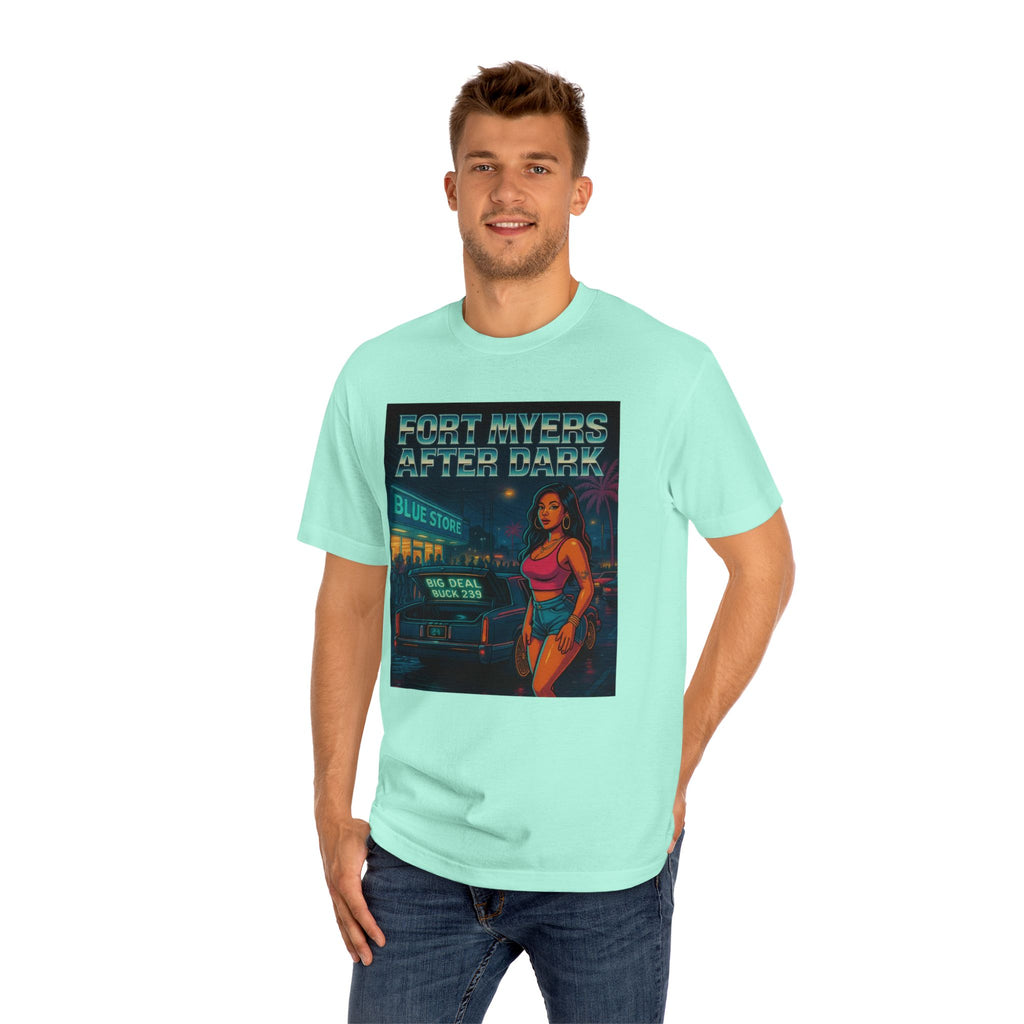 Fort Myers After Dark Unisex Classic Tee | Urban Vibes T-Shirt, Street Art Fashion, Casual Wear, Gift for Him/Her, Summer Style