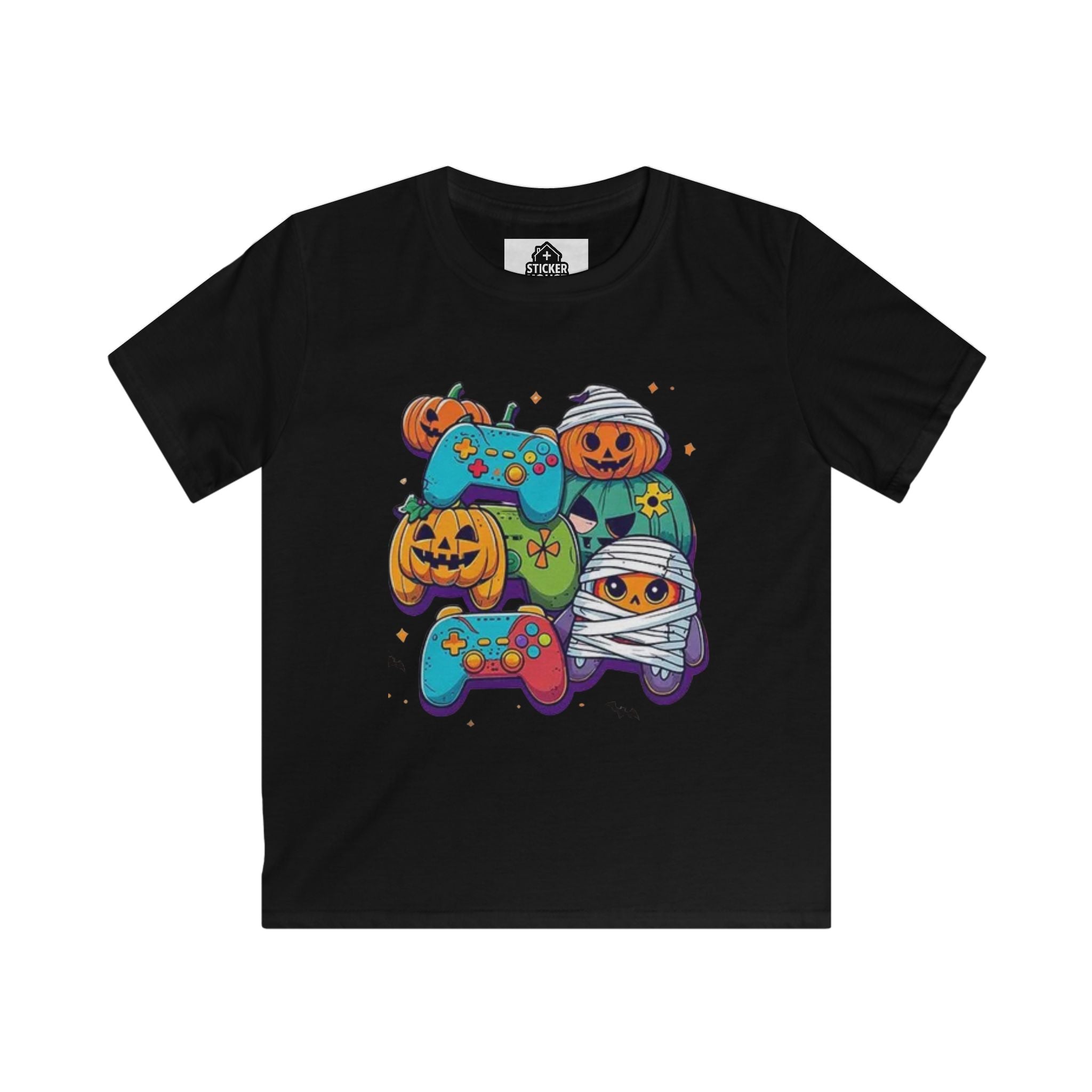 Spooky Gamer Kids- Graphic Tee | Shop Sticker House Spooky Season Youth