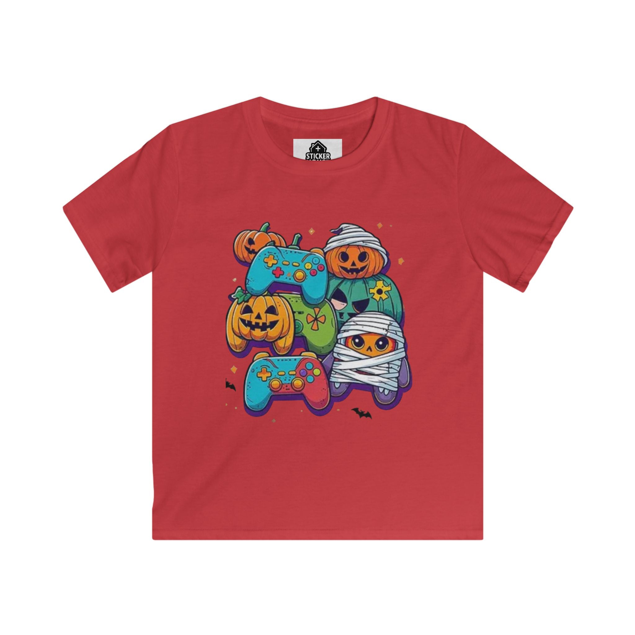 Spooky Gamer Kids- Graphic Tee | Shop Sticker House Spooky Season Youth