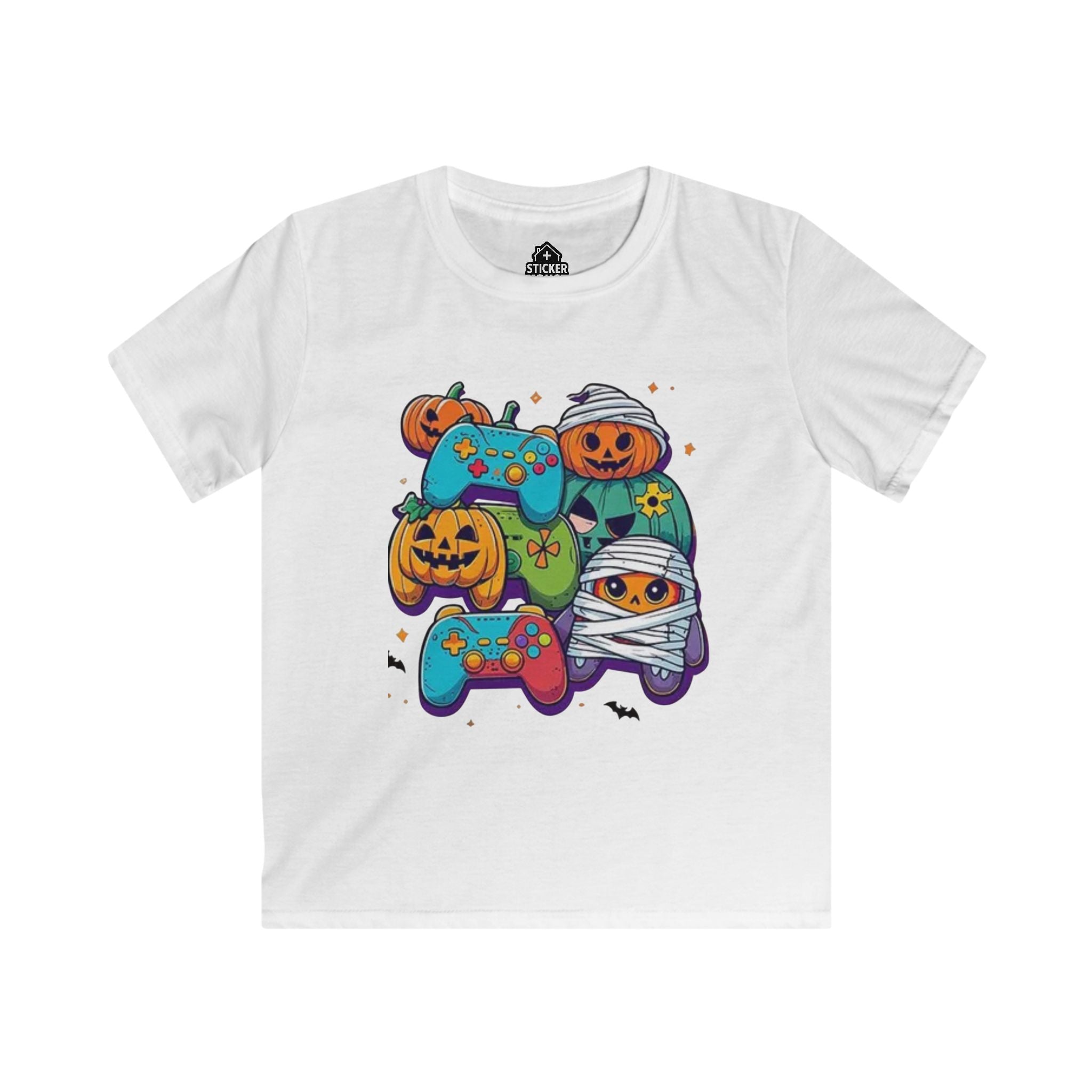 Spooky Gamer Kids- Graphic Tee | Shop Sticker House Spooky Season Youth