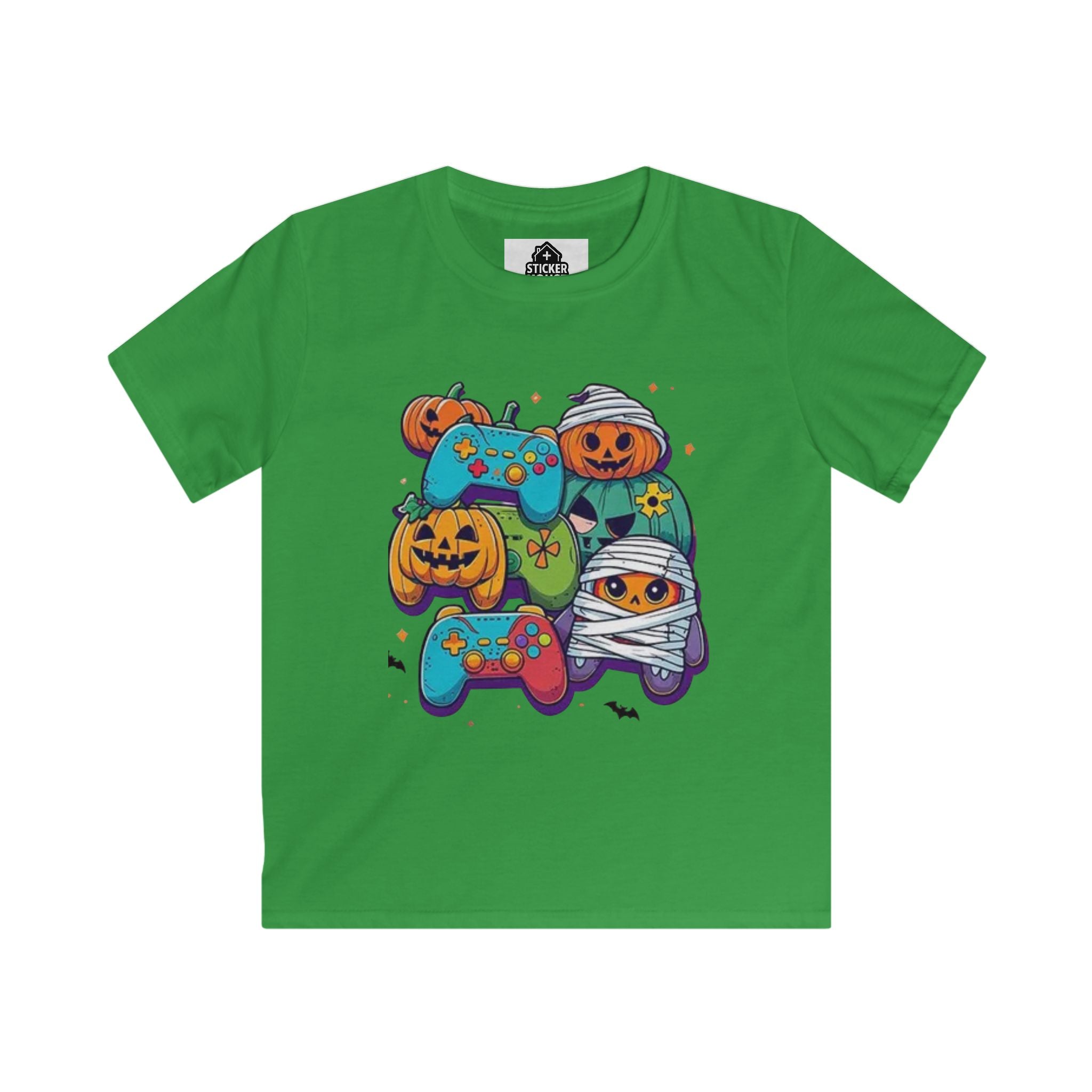 Spooky Gamer Kids- Graphic Tee | Shop Sticker House Spooky Season Youth