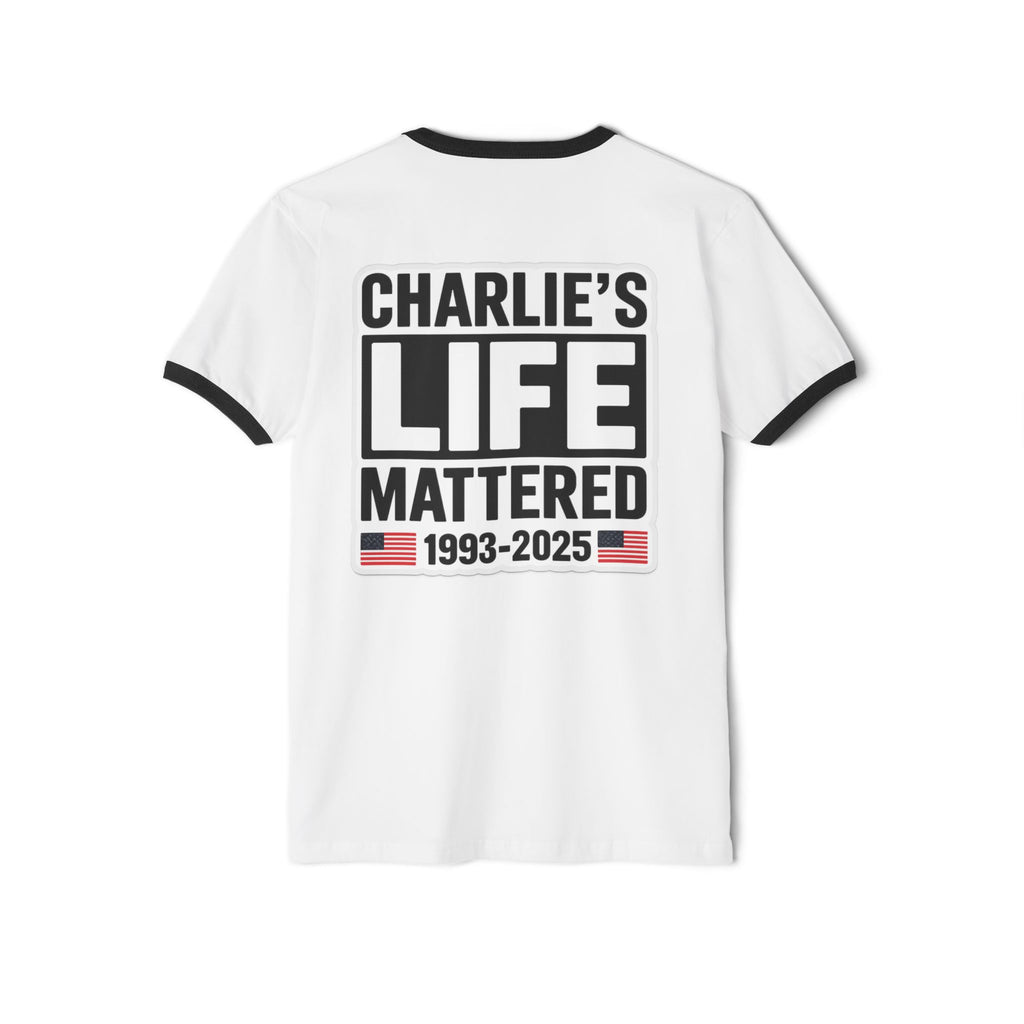 God Family Country | Charlie Kirk Memorial Tee | Shop Sticker House Memorial Collection