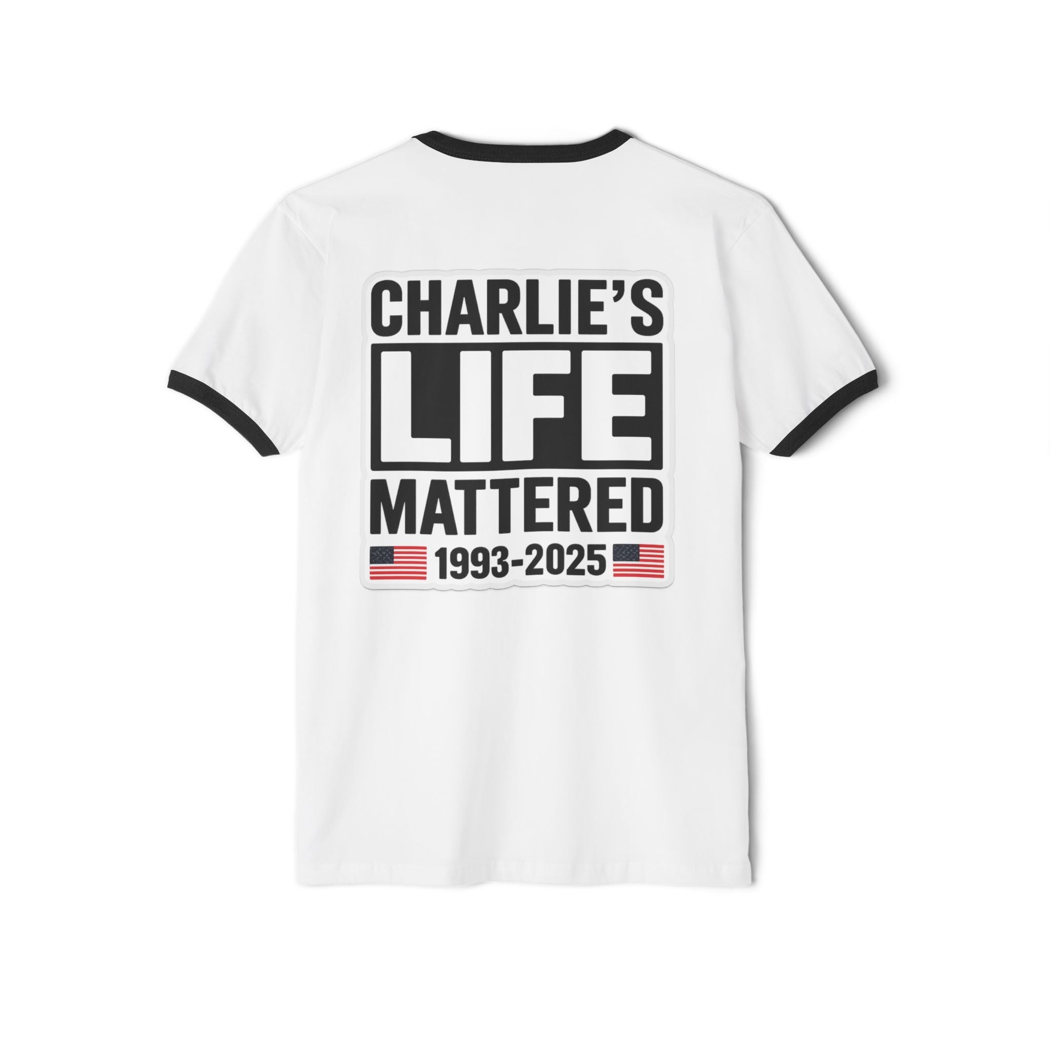 God Family Country | Charlie Kirk Memorial Tee | Shop Sticker House Memorial Collection