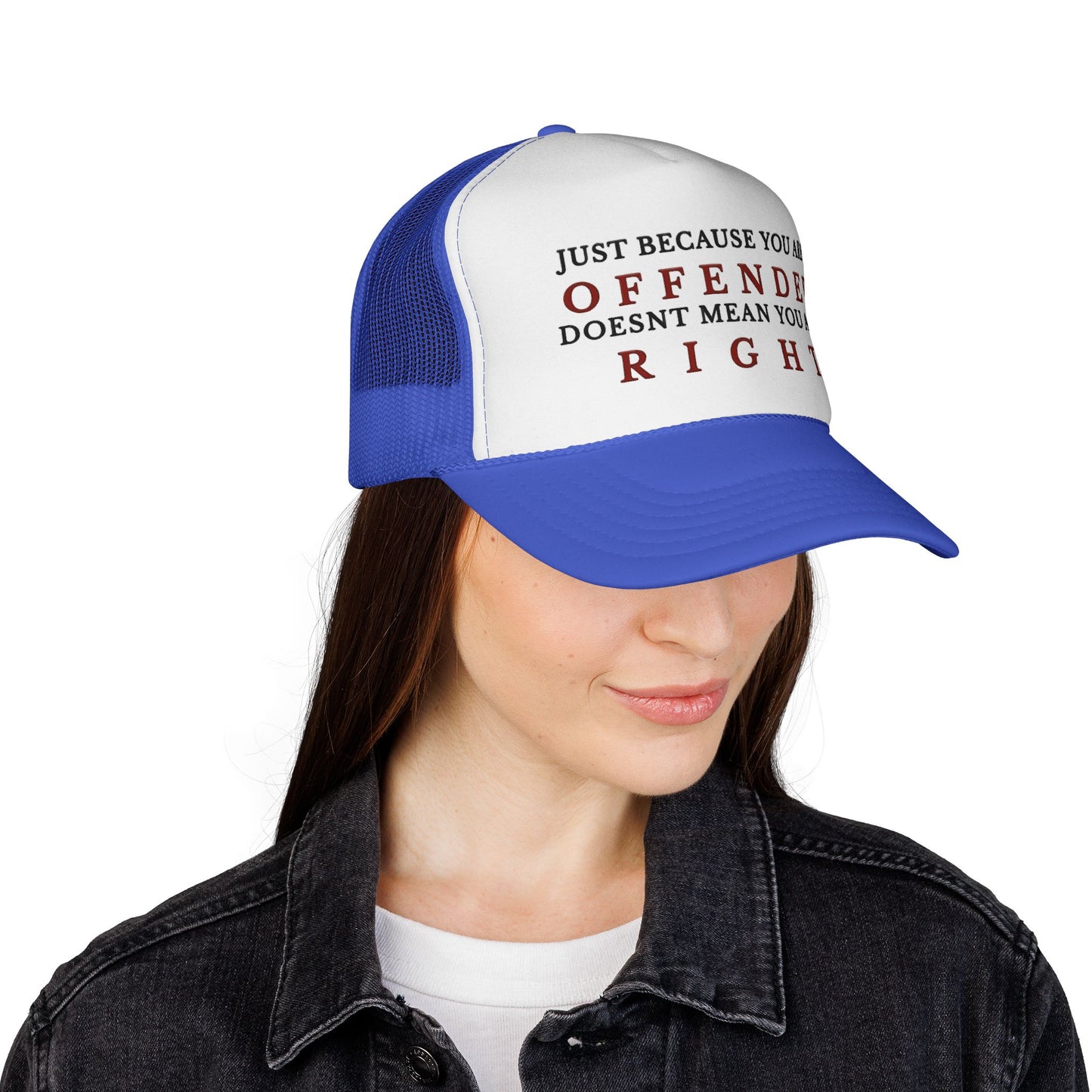 Trucker Cap with Bold Quote, Funny Cap, Gift for Friends, Statement Hat, Casual Accessories