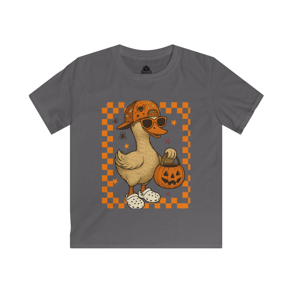 Kids Spooky Graphic Tee | Duck Kids Boy/Brother - 1 of 2 | Shop Sticker House Spooky Season Youth