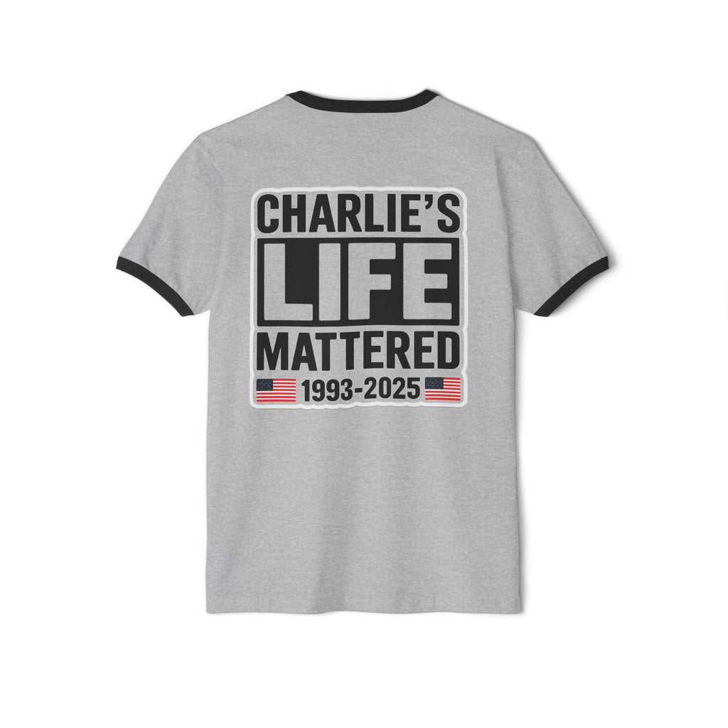 God Family Country | Charlie Kirk Memorial Tee | Shop Sticker House Memorial Collection