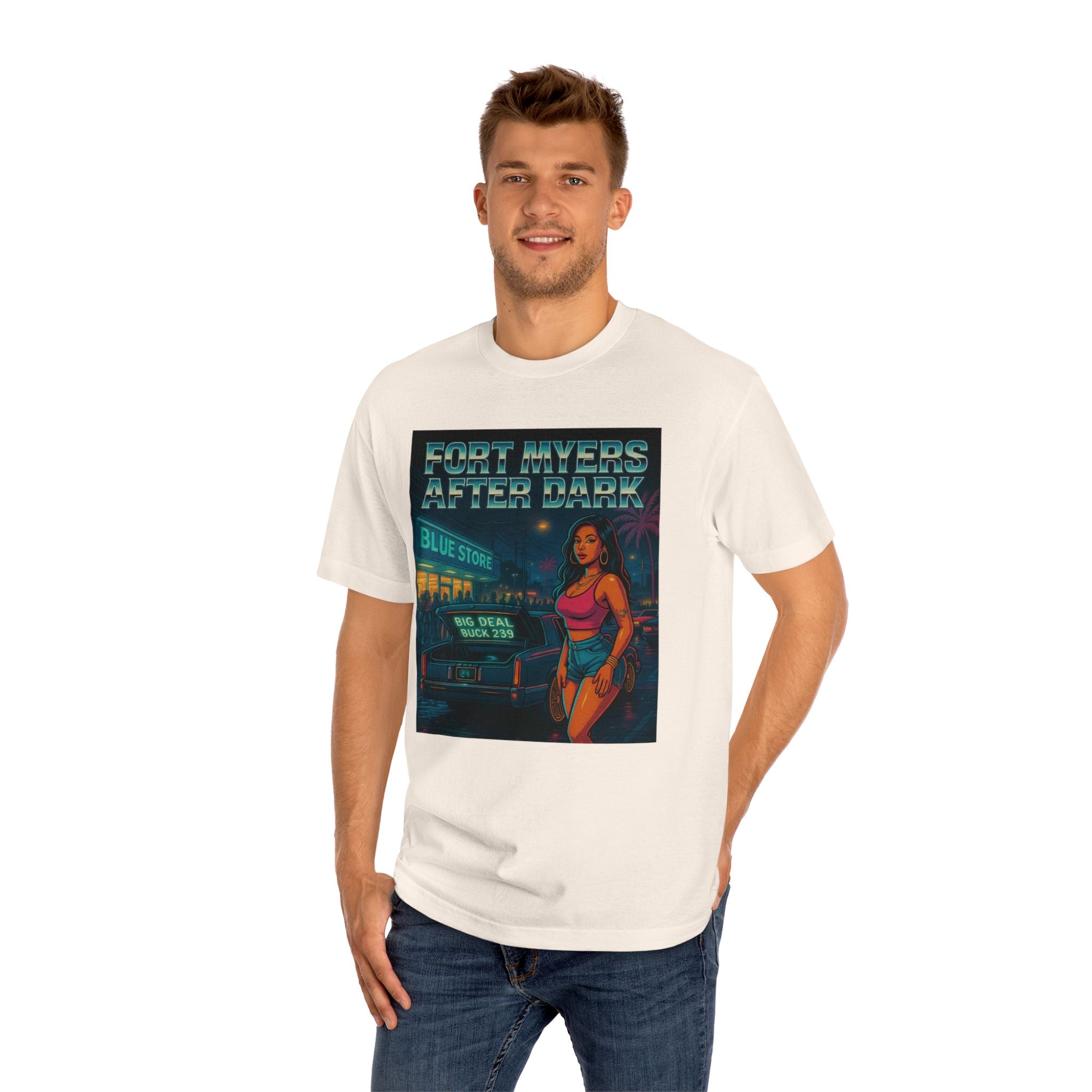 Fort Myers After Dark Unisex Classic Tee | Urban Vibes T-Shirt, Street Art Fashion, Casual Wear, Gift for Him/Her, Summer Style
