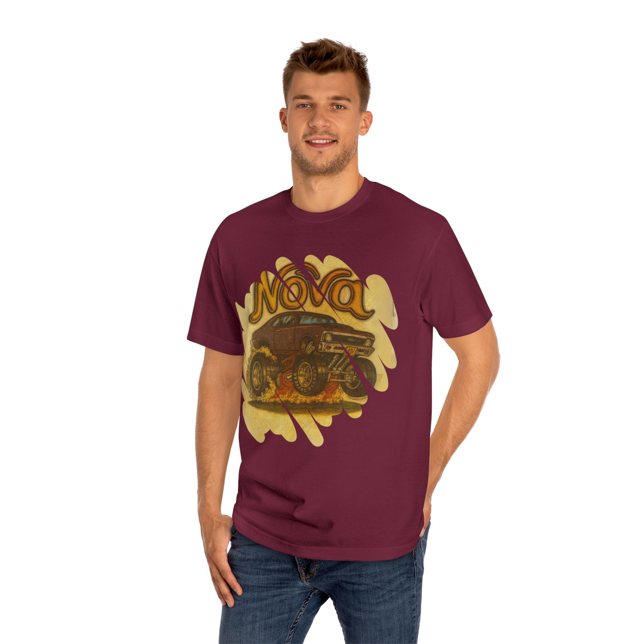 Classic Nova Car Unisex Tee, Vintage Car Tee, Gift for Car Lovers, Retro Style Shirt, Automotive Gift, Unisex Casual Wear