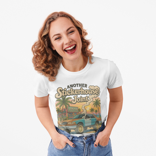 Unique and Bold Brand Tee - Stickerhouse Joint Collection ~ LaniKai Vic