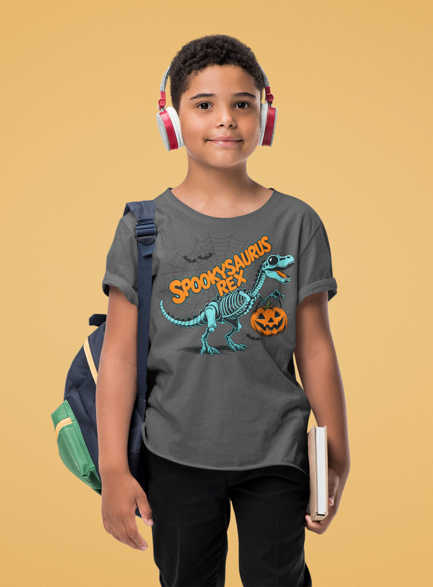 Kids Spooky Graphic Tee | SpookySaurus | Shop Sticker House Spooky Season Youth