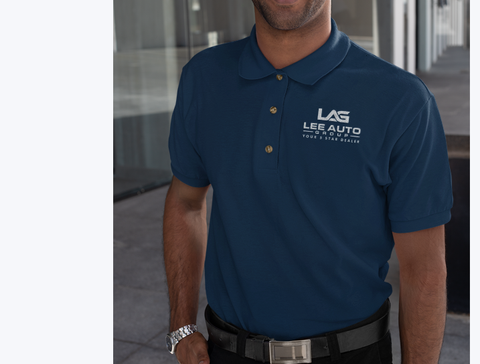 Unisex Pique Lee Auto Group Polo Shirt (Embroidery)