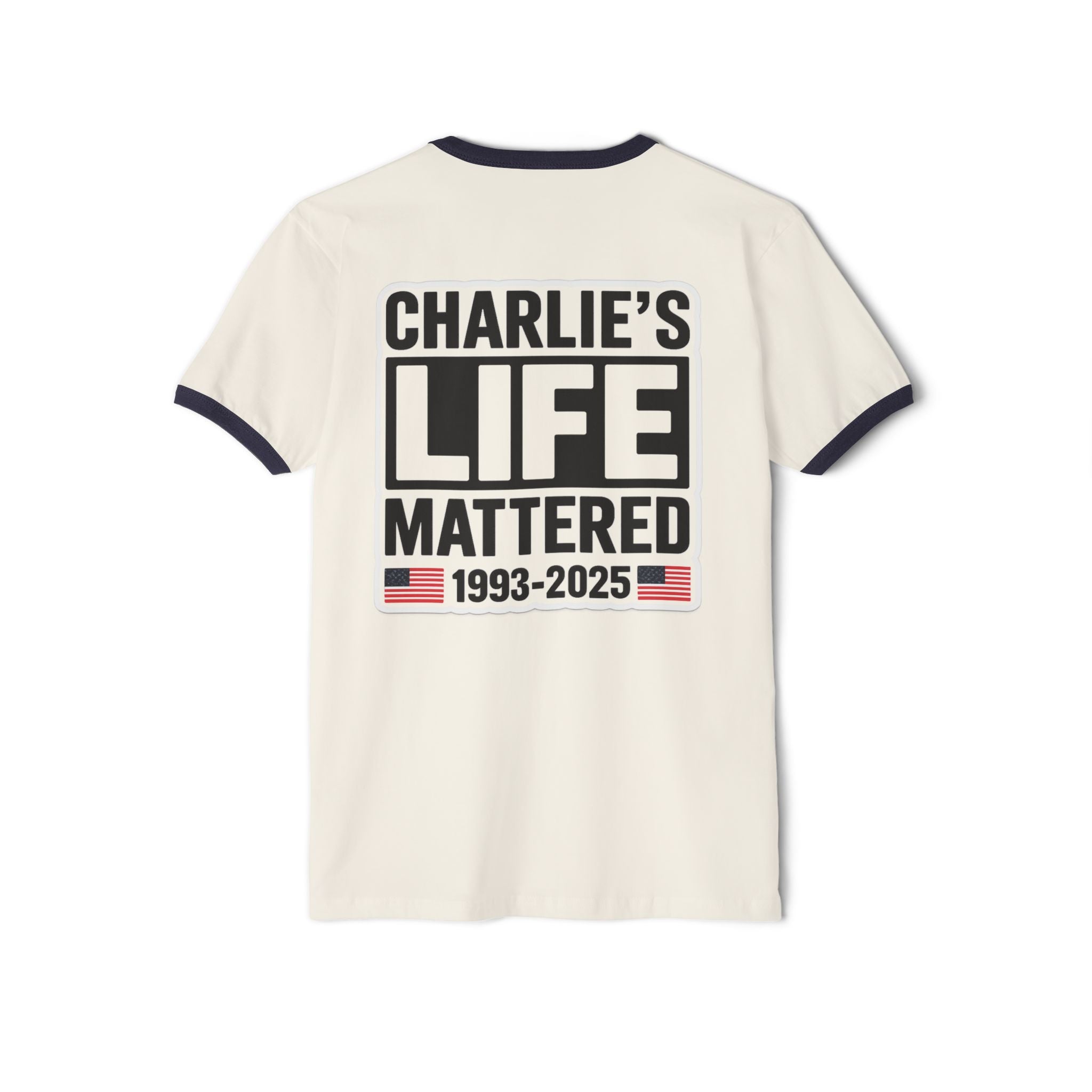 God Family Country | Charlie Kirk Memorial Tee | Shop Sticker House Memorial Collection