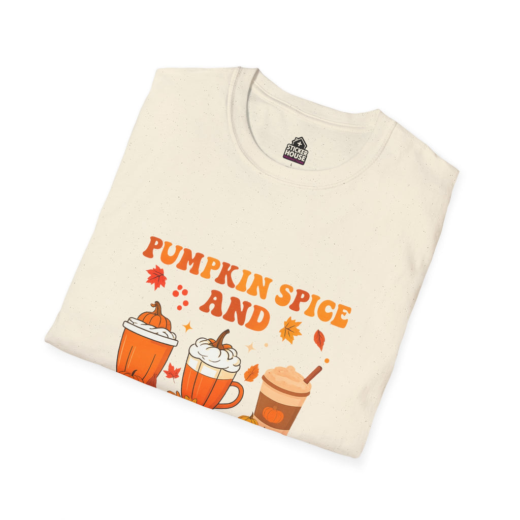 Seasonal Adult Graphic Tee | Pumpkin Spice Real Estate | Shop Sticker House Spooky Season