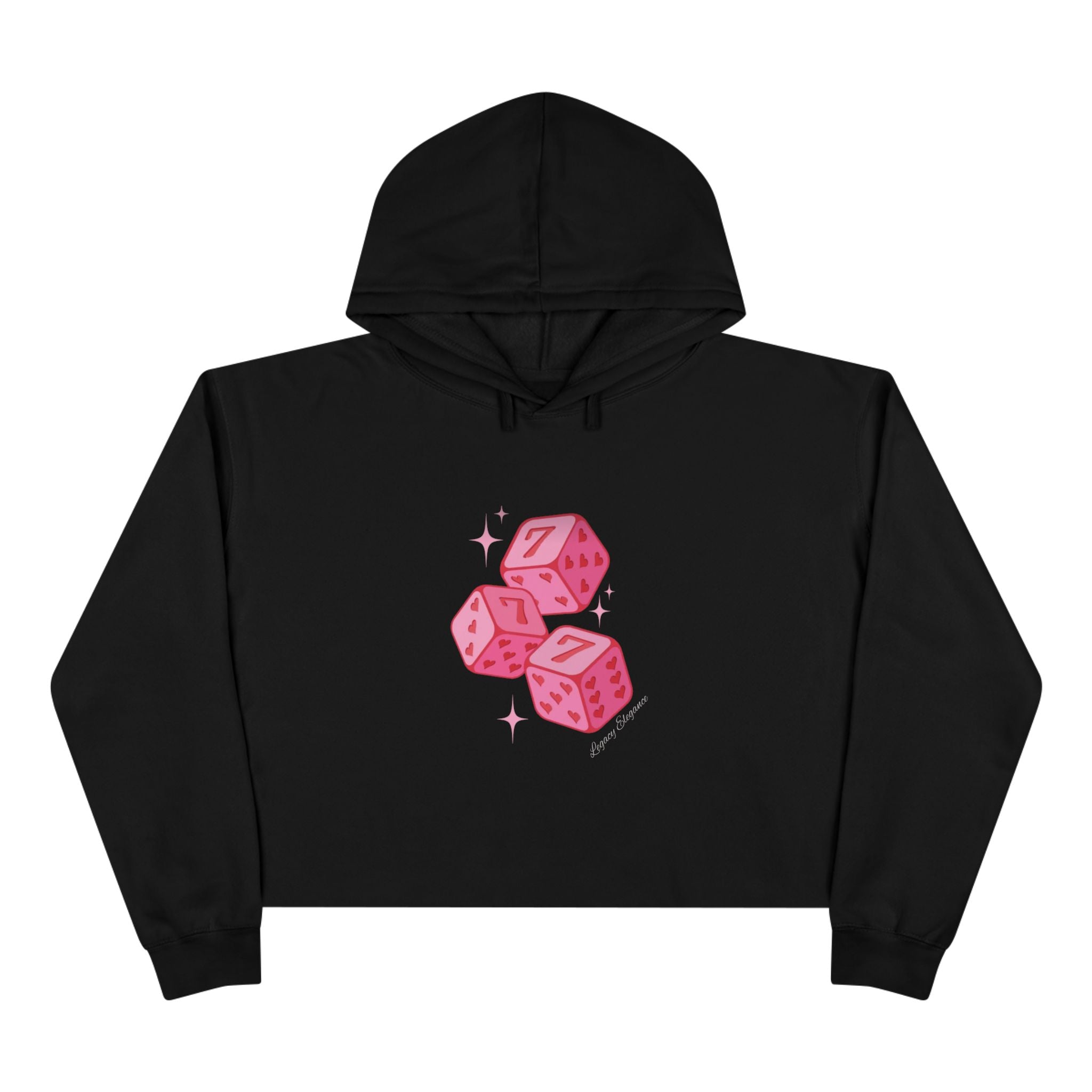 Lucky 7 Crop Hoodie