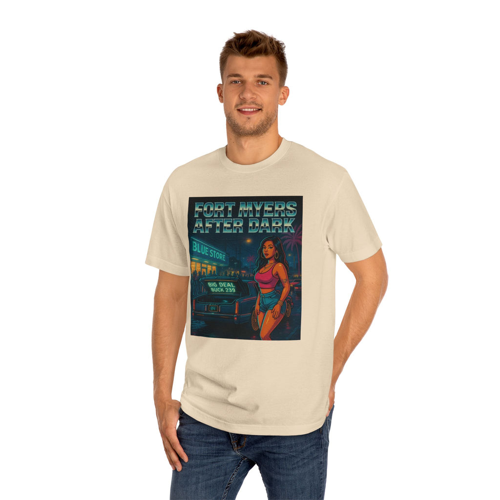 Fort Myers After Dark Unisex Classic Tee | Urban Vibes T-Shirt, Street Art Fashion, Casual Wear, Gift for Him/Her, Summer Style
