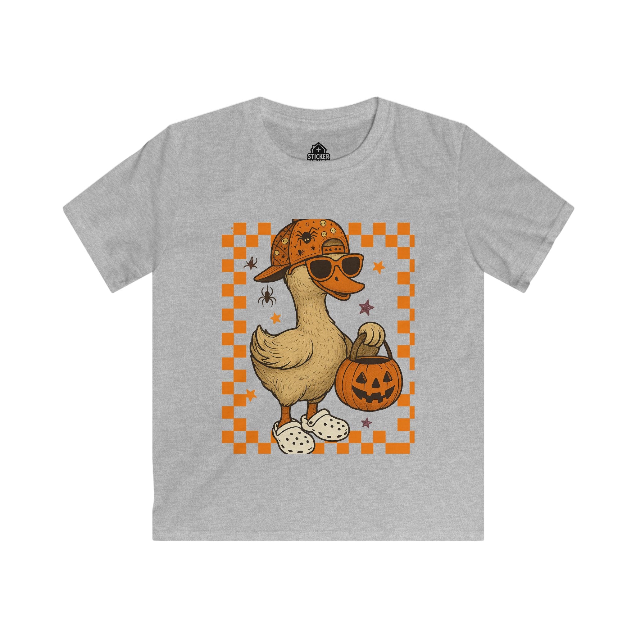 Kids Spooky Graphic Tee | Duck Kids Boy/Brother - 1 of 2 | Shop Sticker House Spooky Season Youth