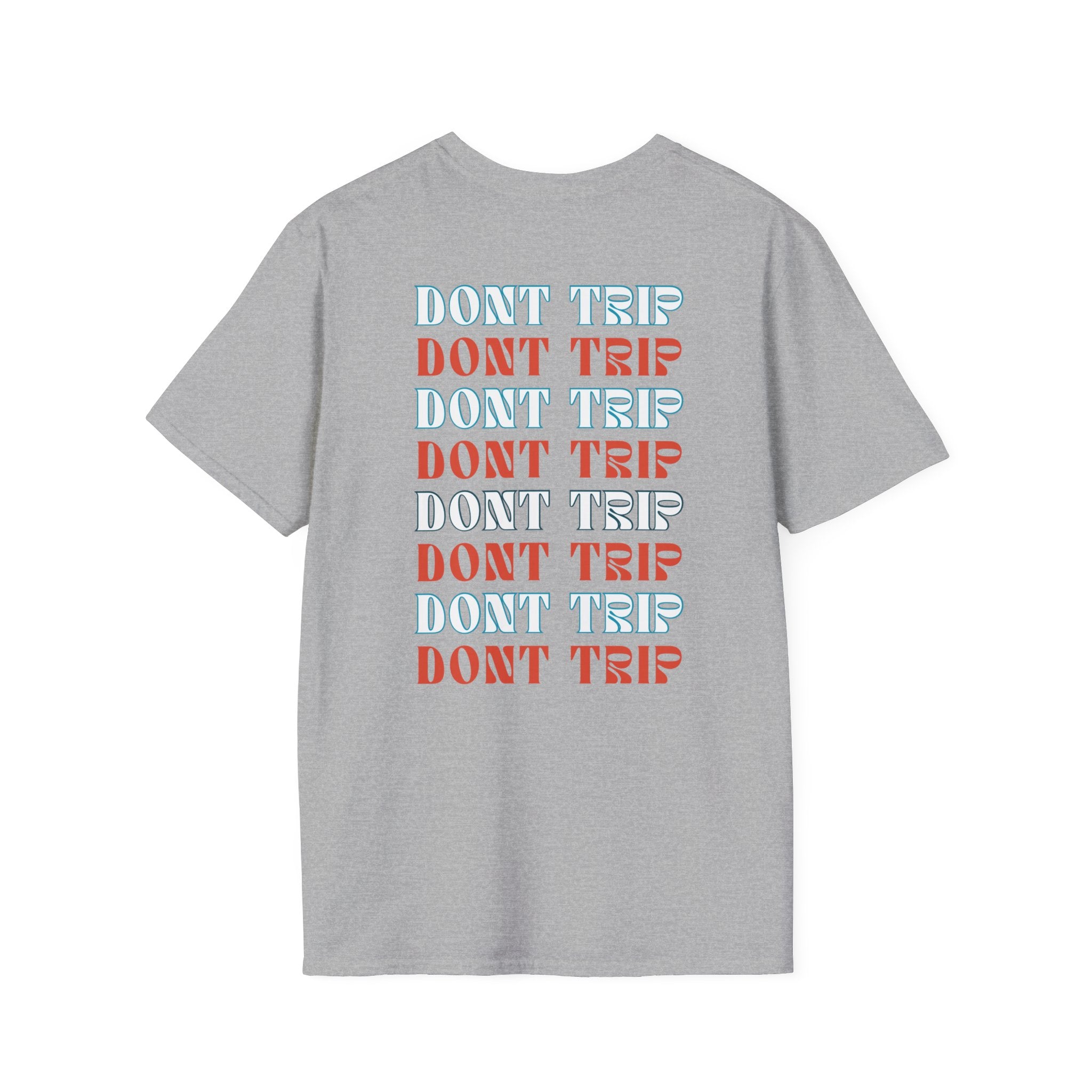 Soft Style Graphic Tee | Bold Lips - Don't Trip | Hand Drawn Design