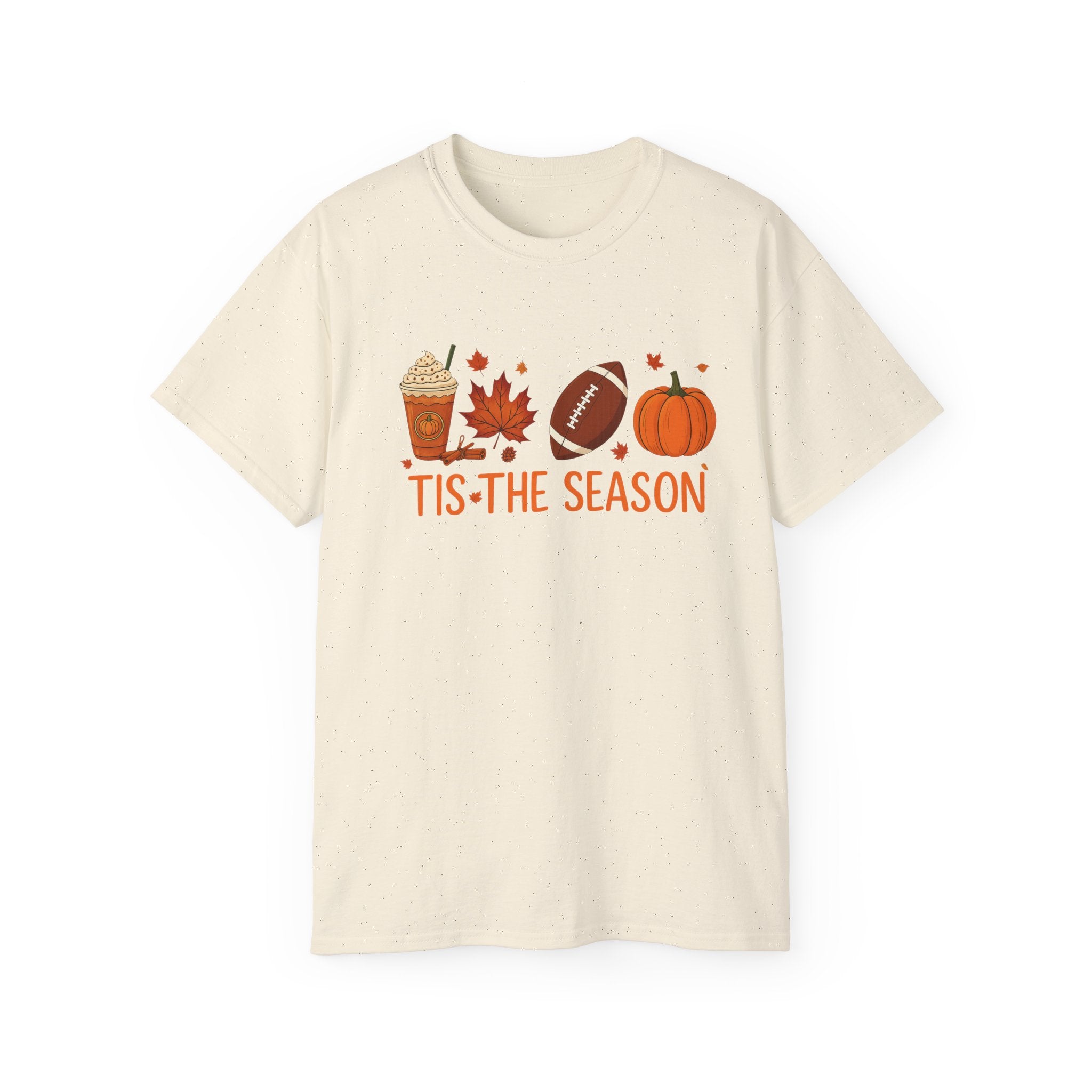 Fall-Themed Unisex Ultra Cotton Tee, Cozy Autumn Shirt, Fun Seasonal Apparel, Gift for Thanksgiving, Tis the Season Graphic Tee