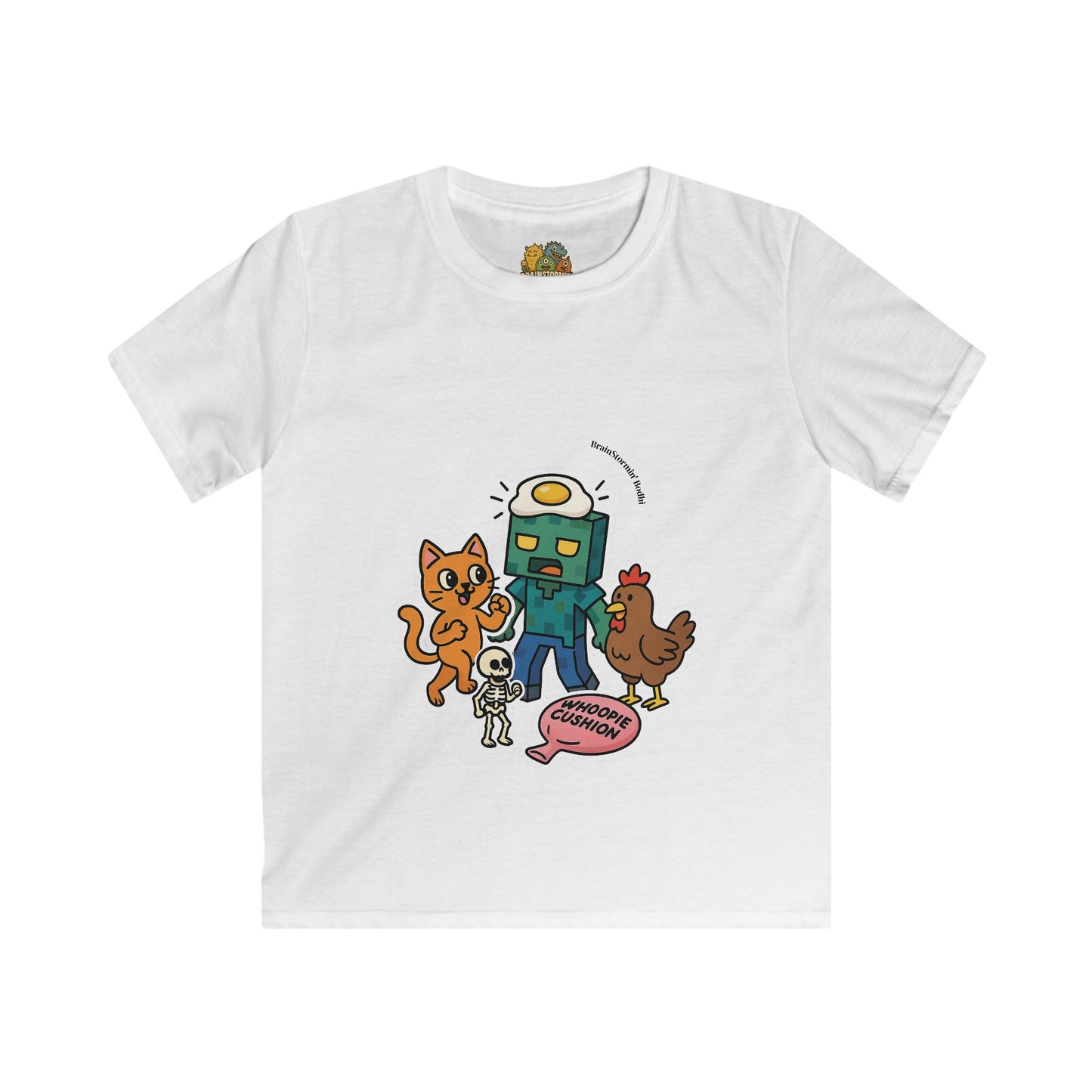 Kids Cartoon Character Tee - Fun, Playful Apparel for Birthdays, Everyday Wear, Gift for Young Animal Lovers, Creative Outfits, Graphic Tee