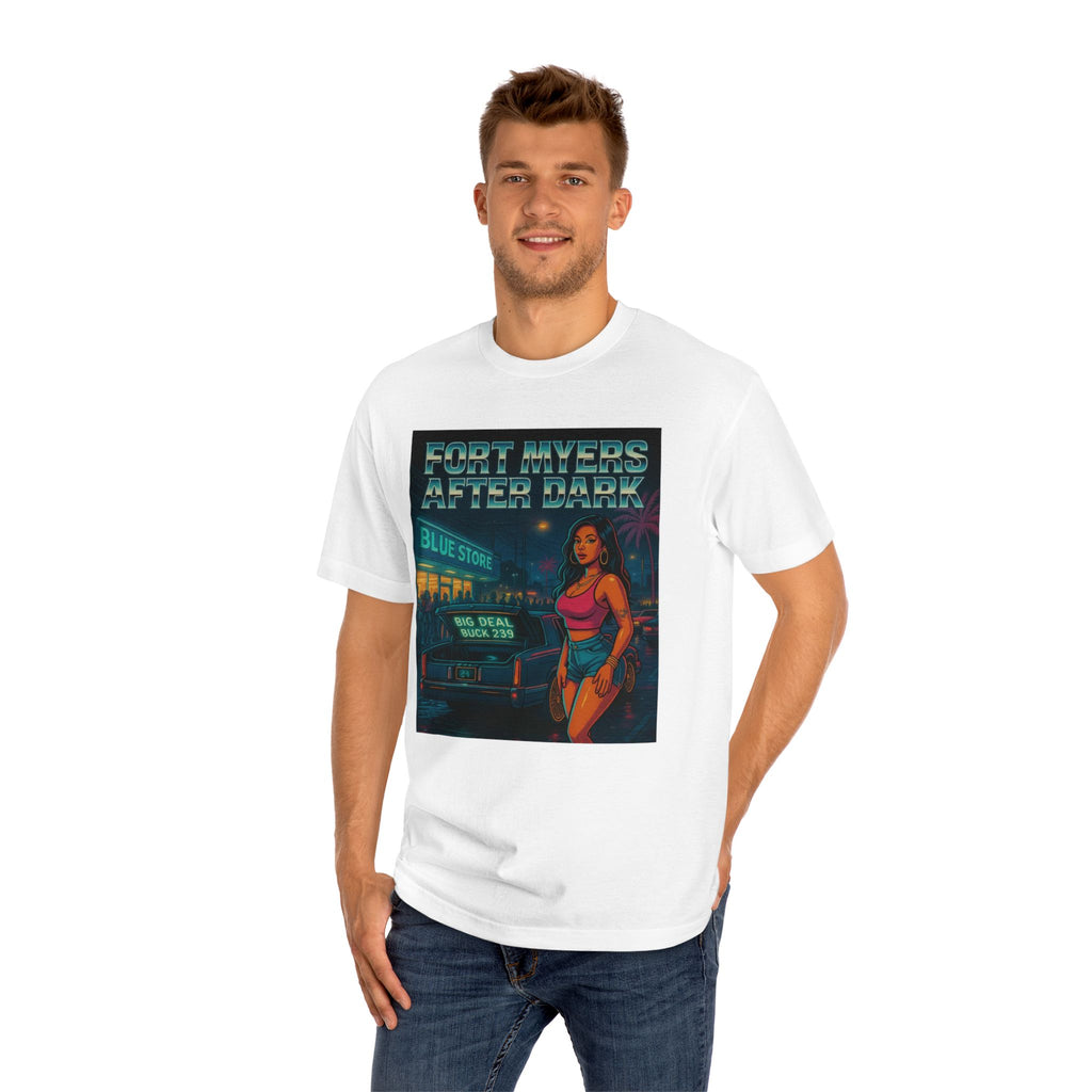 Fort Myers After Dark Unisex Classic Tee | Urban Vibes T-Shirt, Street Art Fashion, Casual Wear, Gift for Him/Her, Summer Style