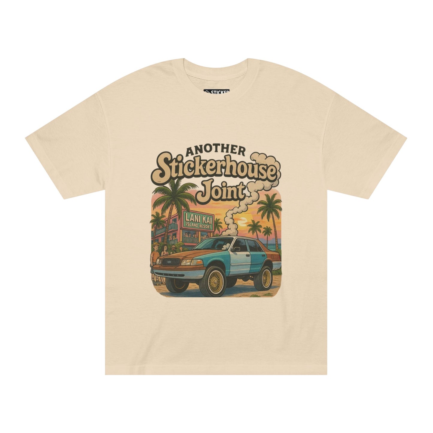 Unique and Bold Brand Tee - Stickerhouse Joint Collection ~ LaniKai Vic