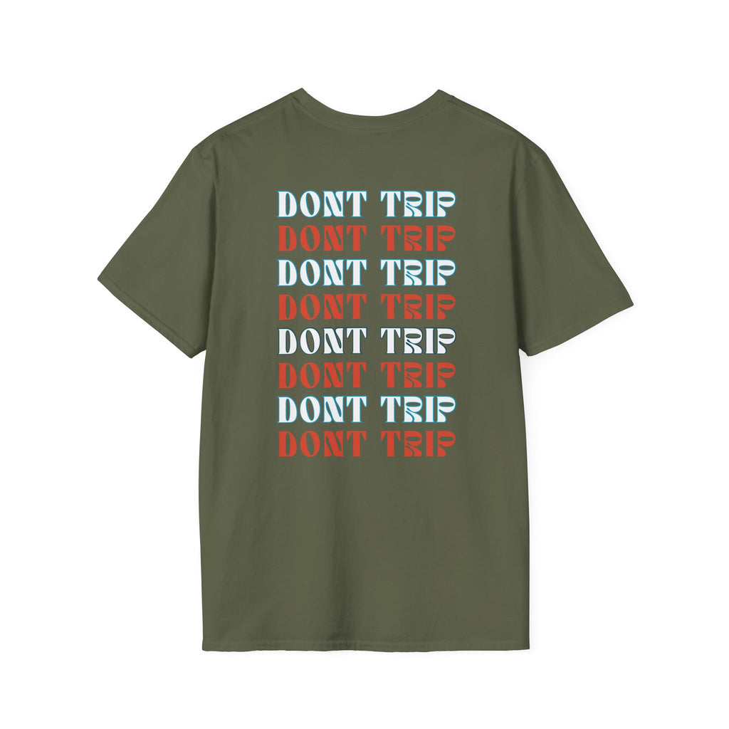 Soft Style Graphic Tee | Bold Lips - Don't Trip | Hand Drawn Design