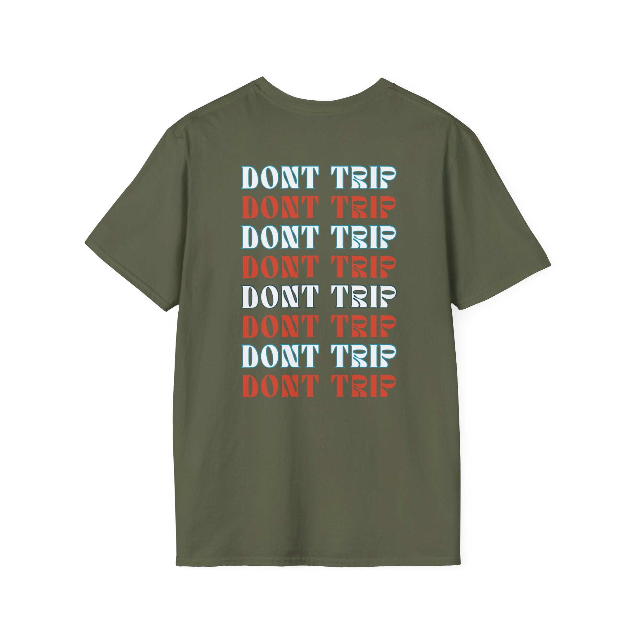 Soft Style Graphic Tee | Bold Lips - Don't Trip | Hand Drawn Design