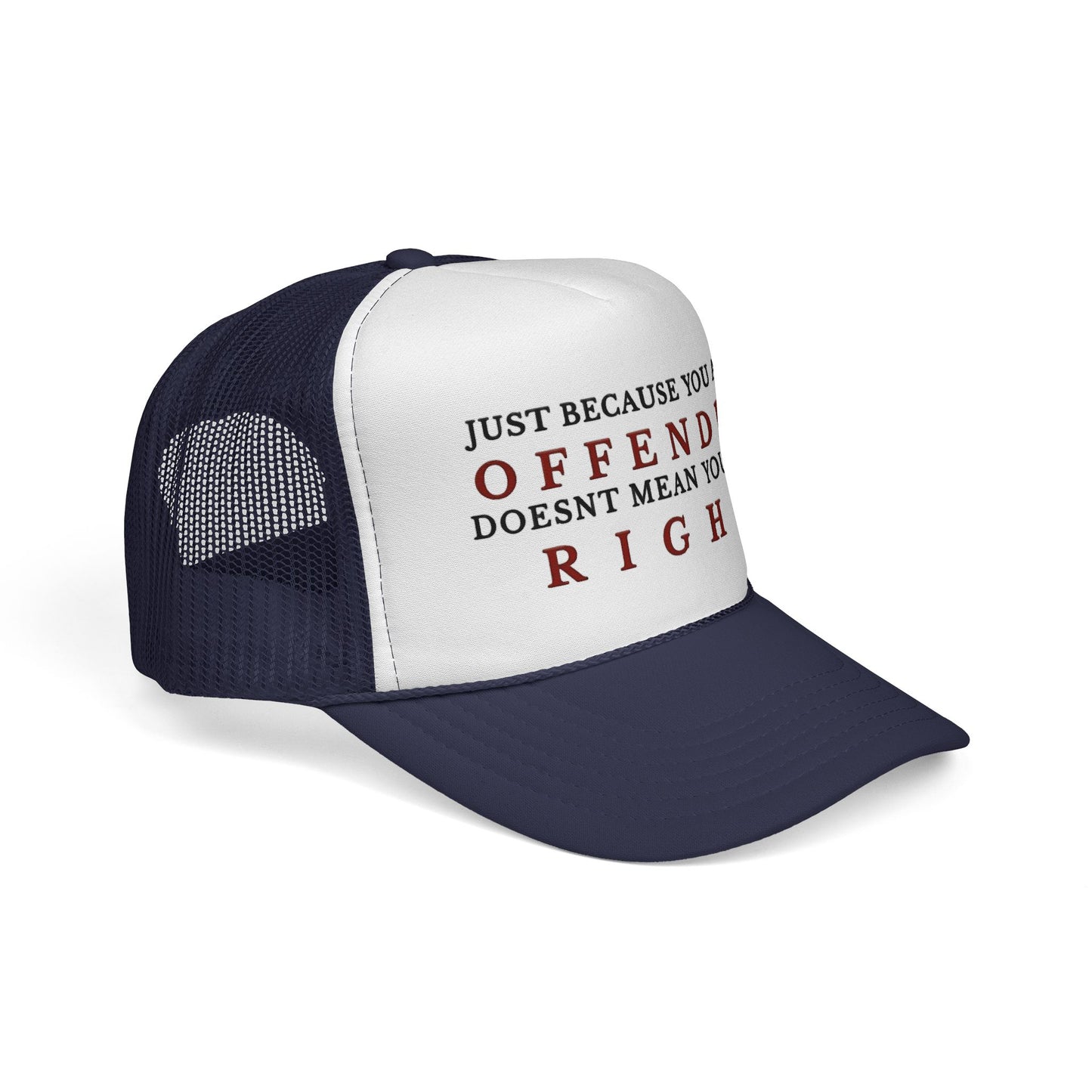 Trucker Cap with Bold Quote, Funny Cap, Gift for Friends, Statement Hat, Casual Accessories