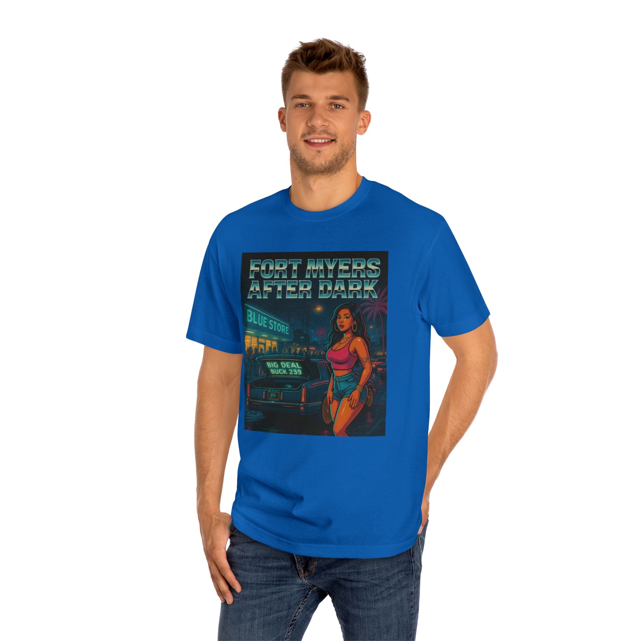Fort Myers After Dark Unisex Classic Tee | Urban Vibes T-Shirt, Street Art Fashion, Casual Wear, Gift for Him/Her, Summer Style