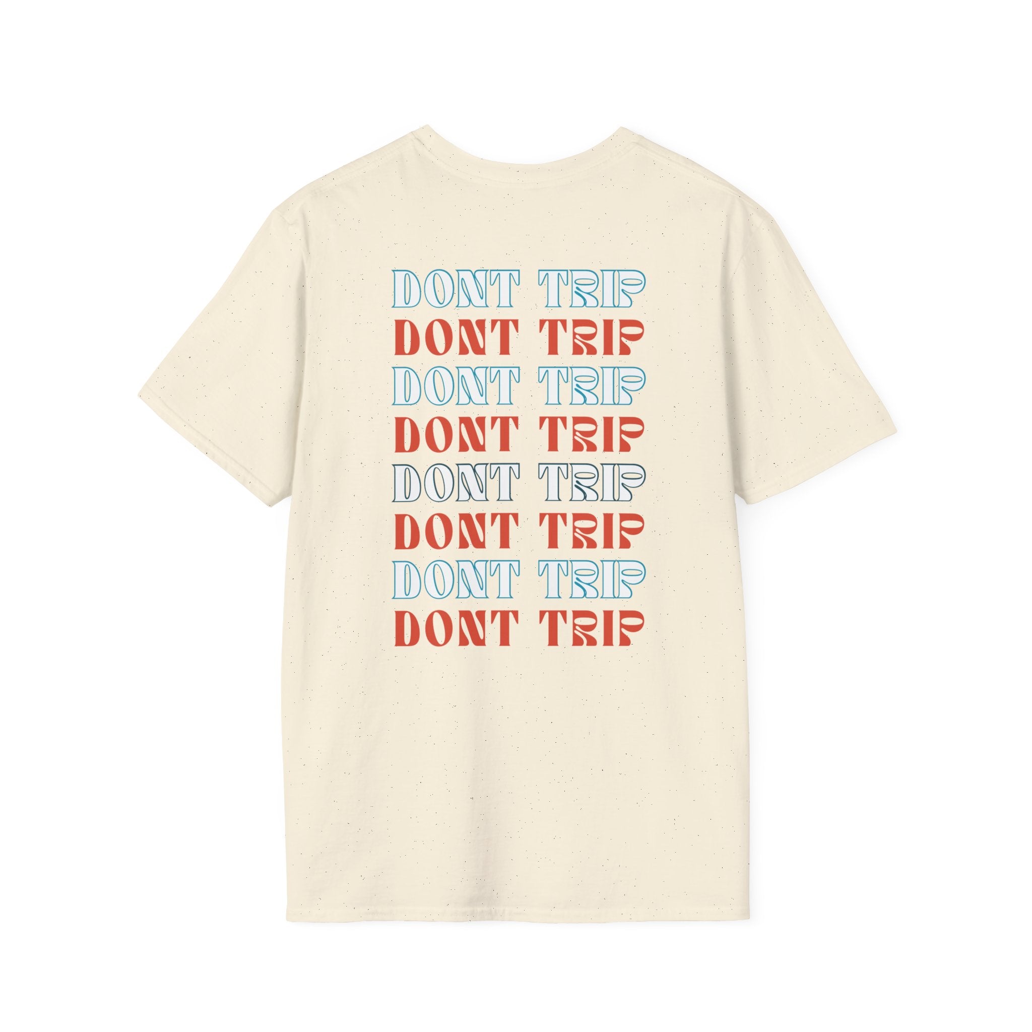 Soft Style Graphic Tee | Bold Lips - Don't Trip | Hand Drawn Design