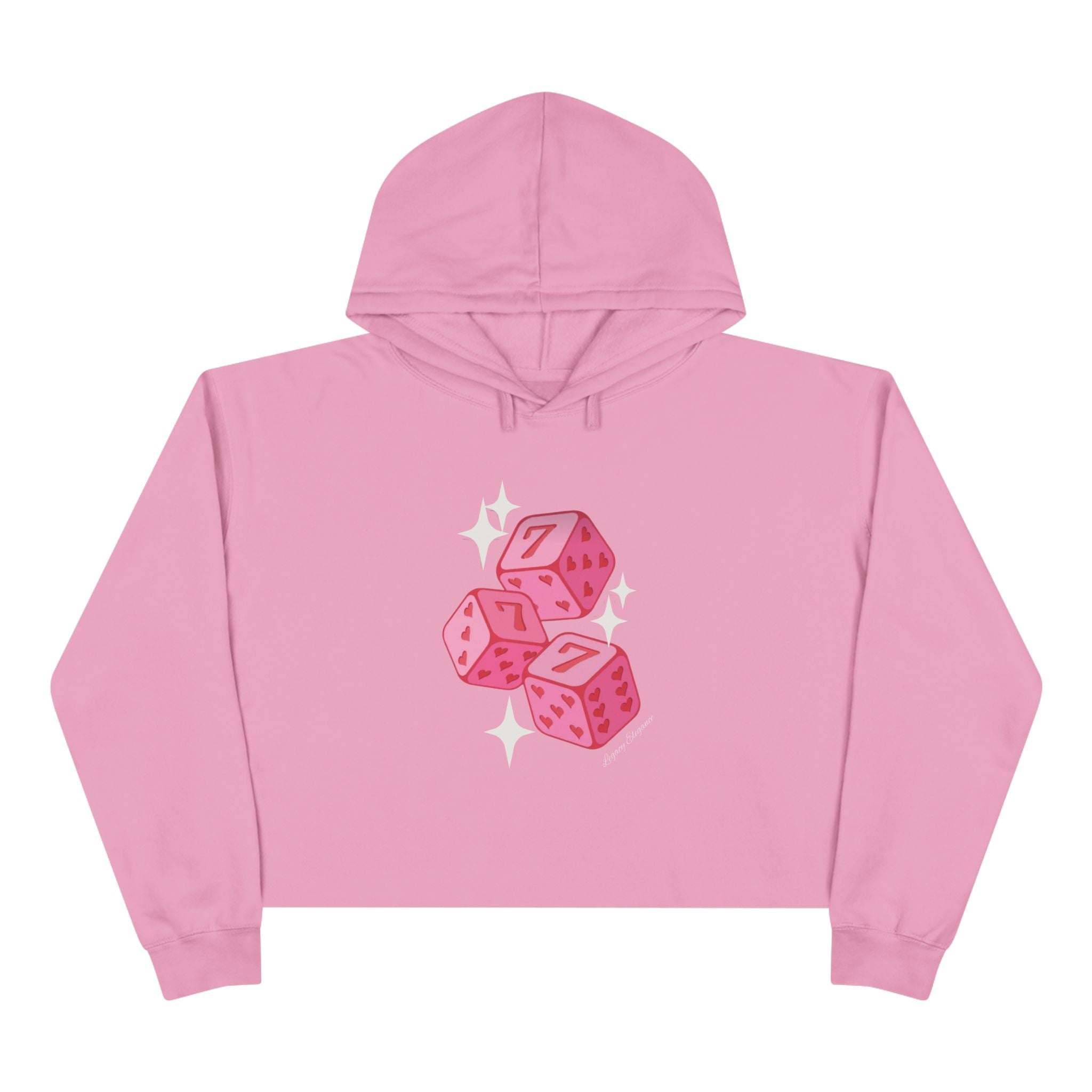 Lucky 7 Crop Hoodie