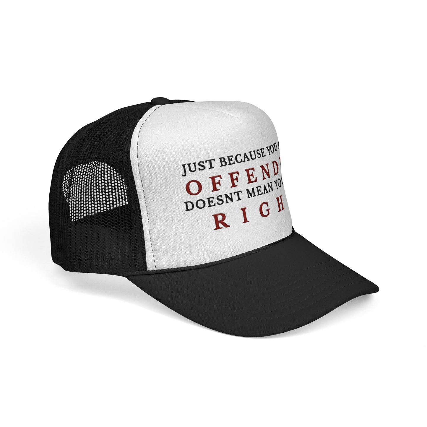 Trucker Cap with Bold Quote, Funny Cap, Gift for Friends, Statement Hat, Casual Accessories