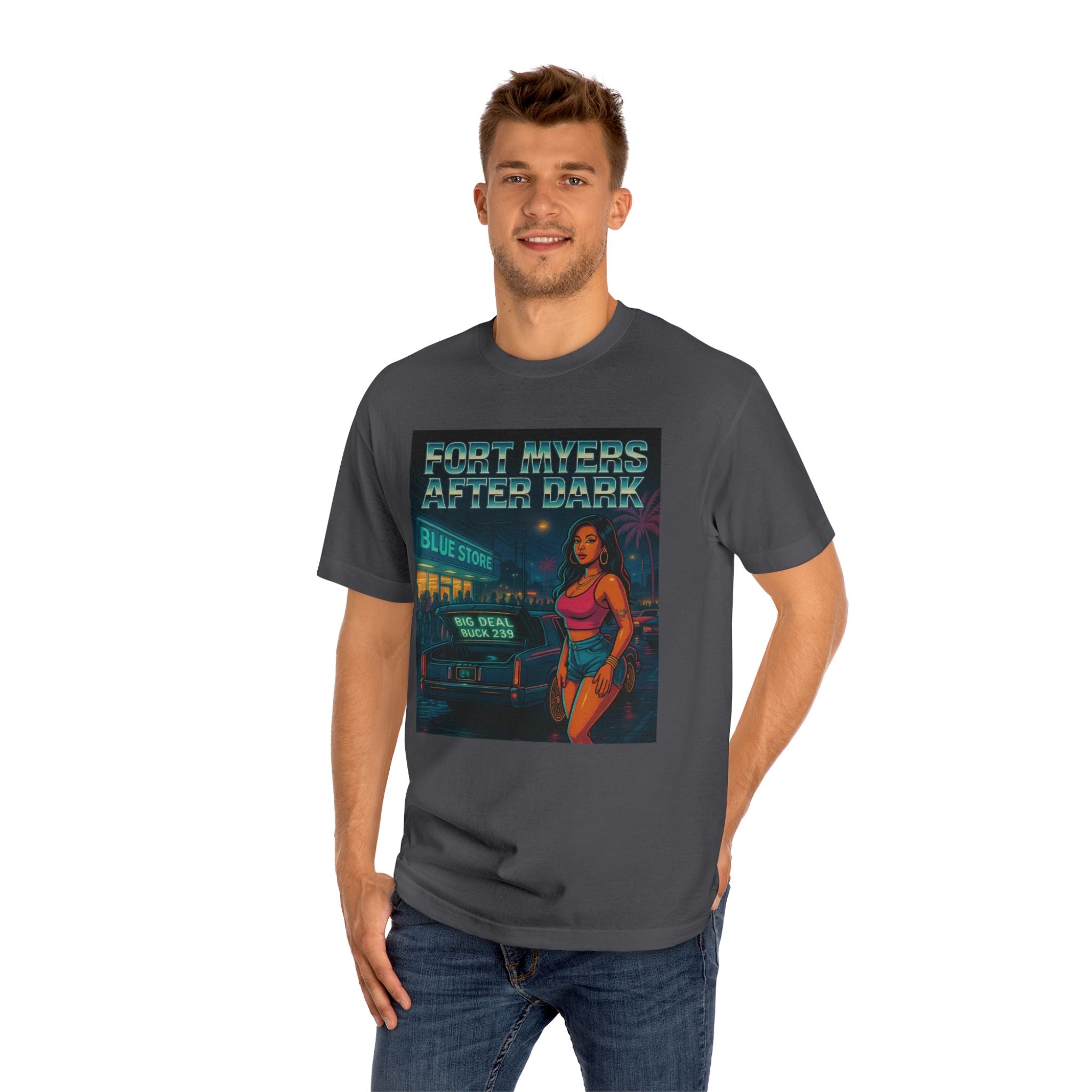 Fort Myers After Dark Unisex Classic Tee | Urban Vibes T-Shirt, Street Art Fashion, Casual Wear, Gift for Him/Her, Summer Style