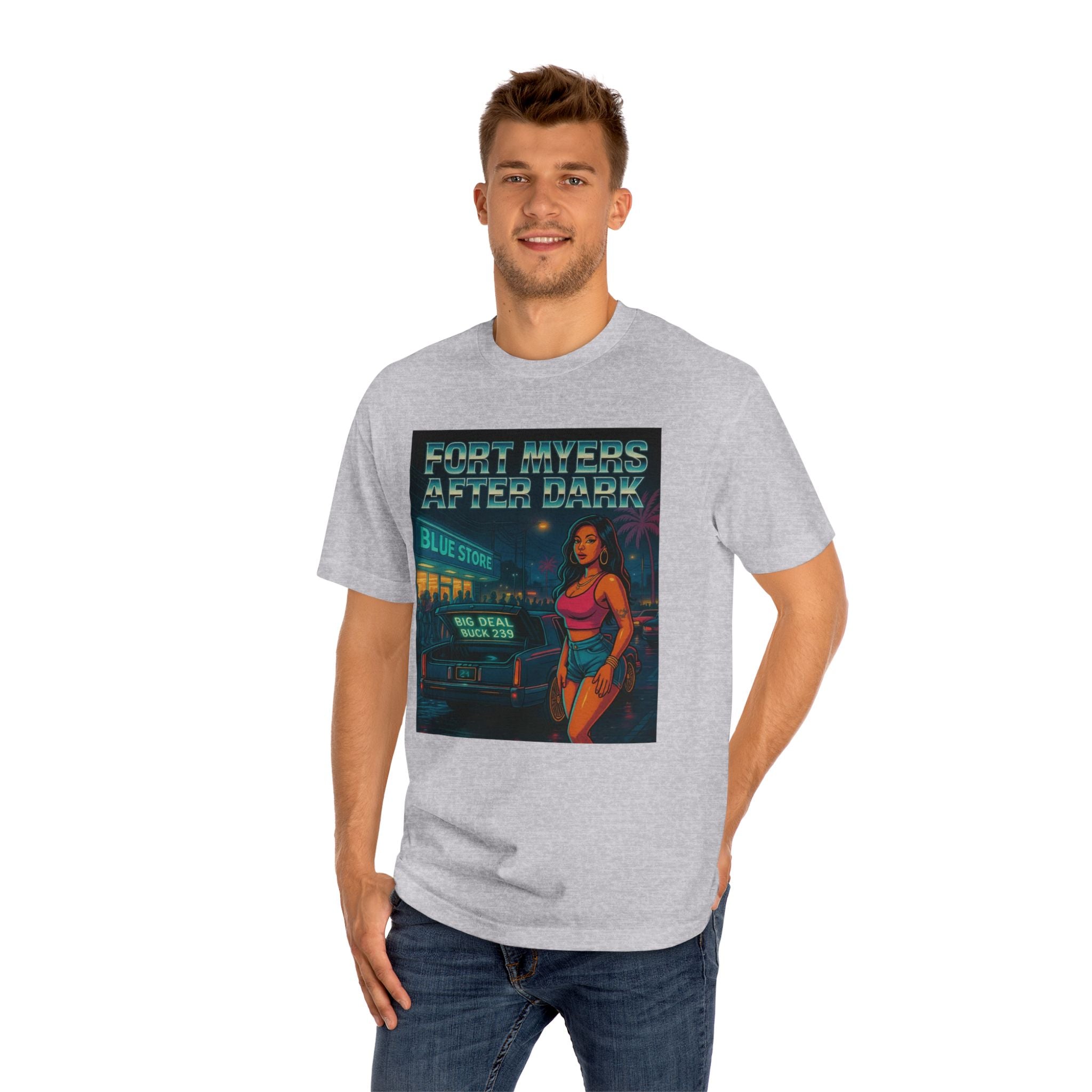 Fort Myers After Dark Unisex Classic Tee | Urban Vibes T-Shirt, Street Art Fashion, Casual Wear, Gift for Him/Her, Summer Style