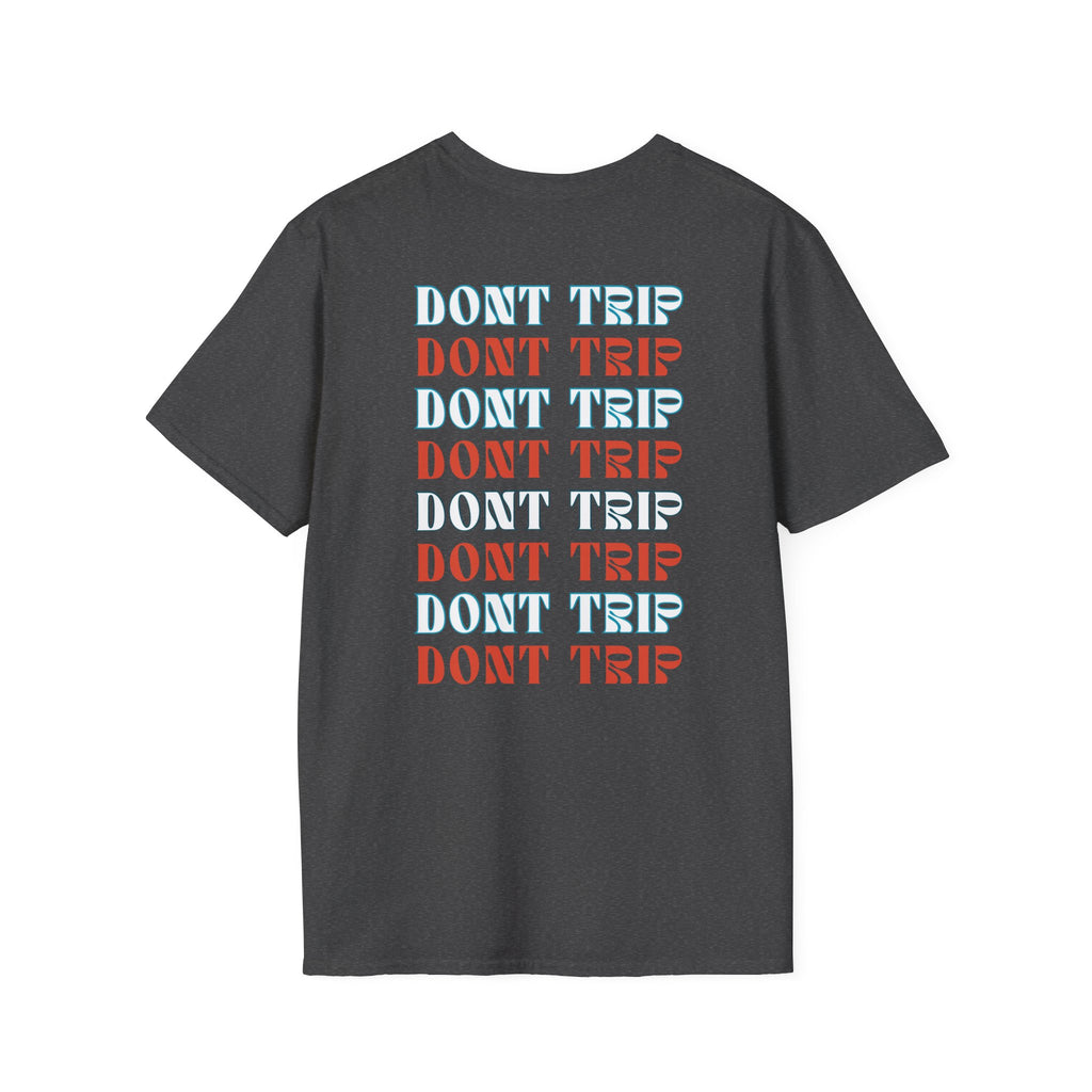 Soft Style Graphic Tee | Bold Lips - Don't Trip | Hand Drawn Design